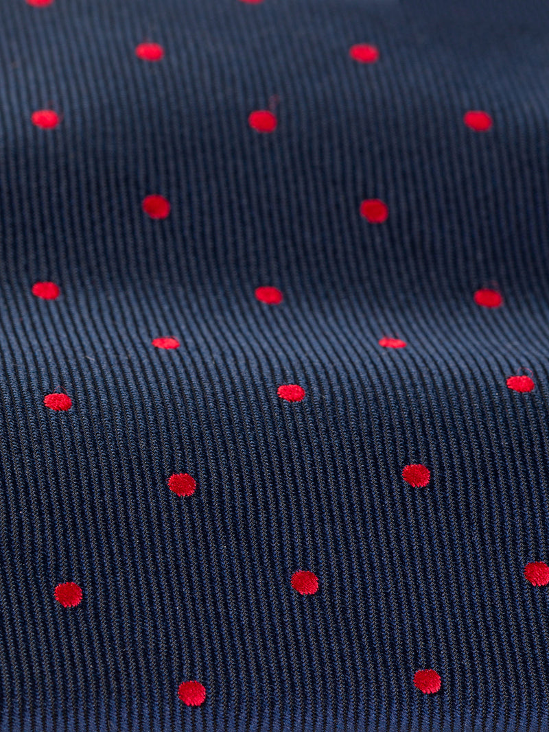 Navy Polka-Dot Tie 9cm