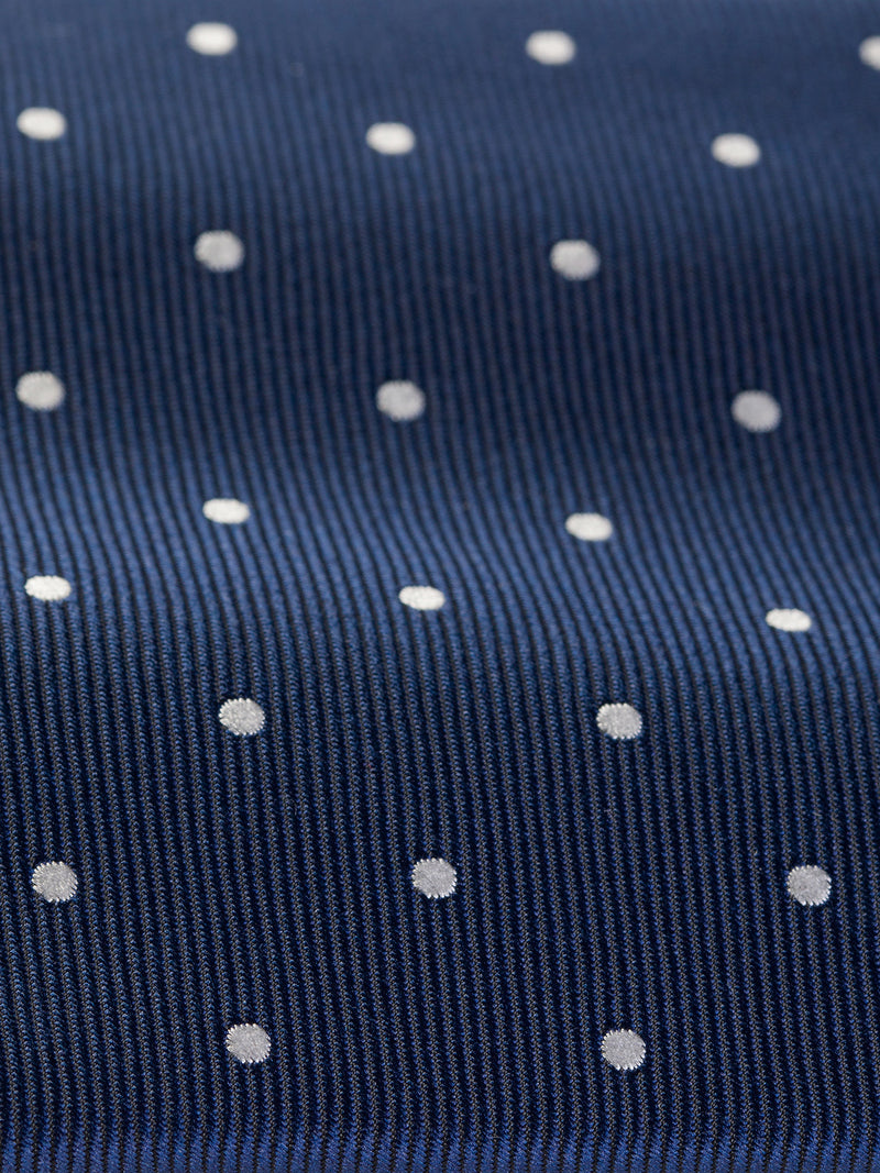 Navy Polka-Dot Tie 9cm