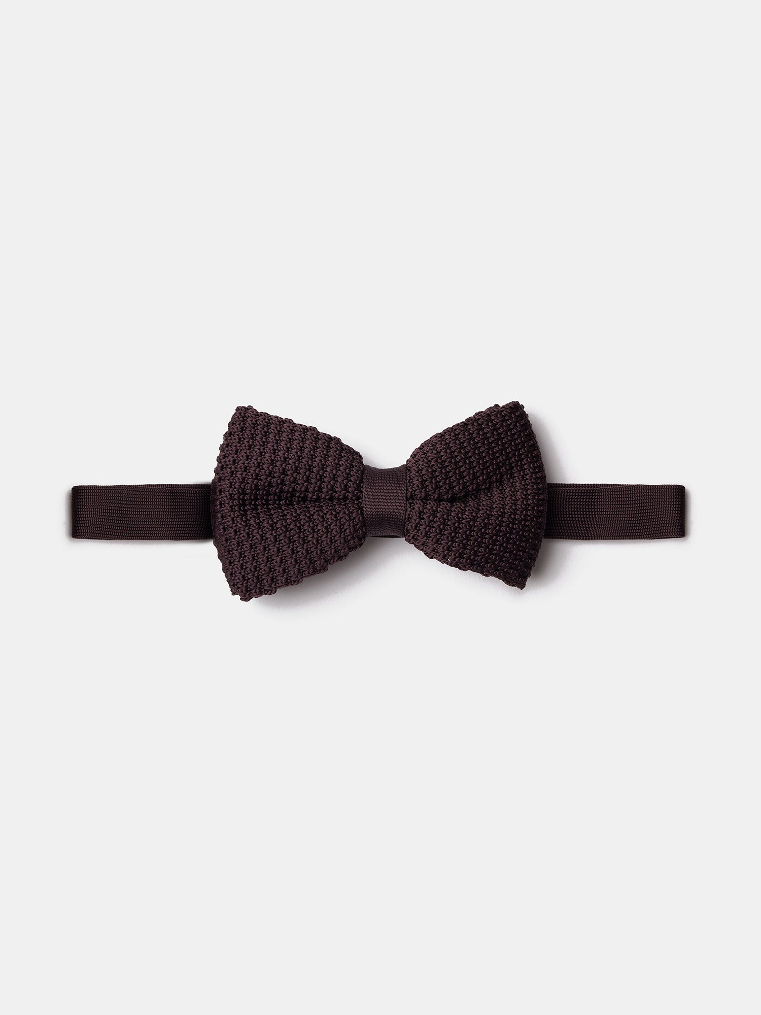 Brown Knitted Bow Tie