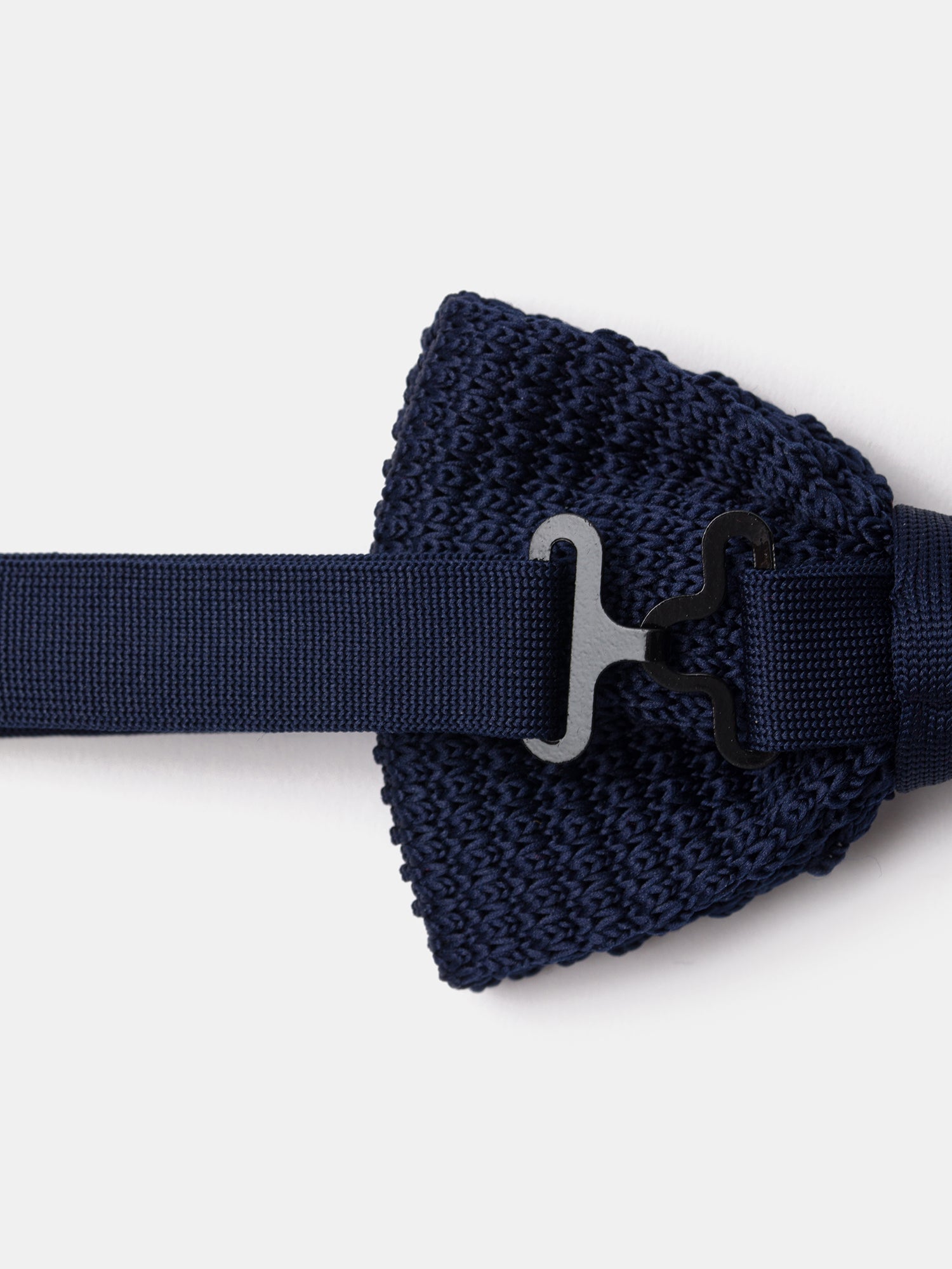 Navy Knitted Bow Tie