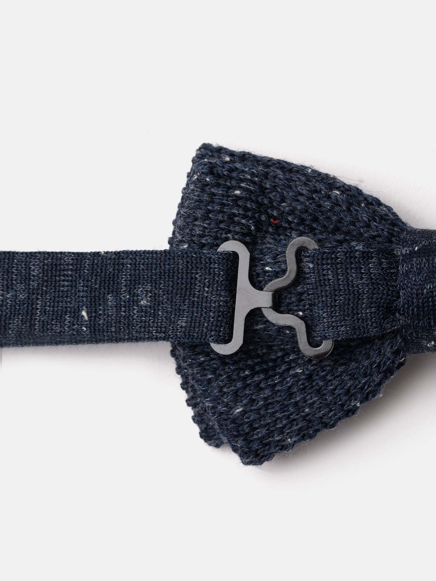 Grey Knitted Bow Tie