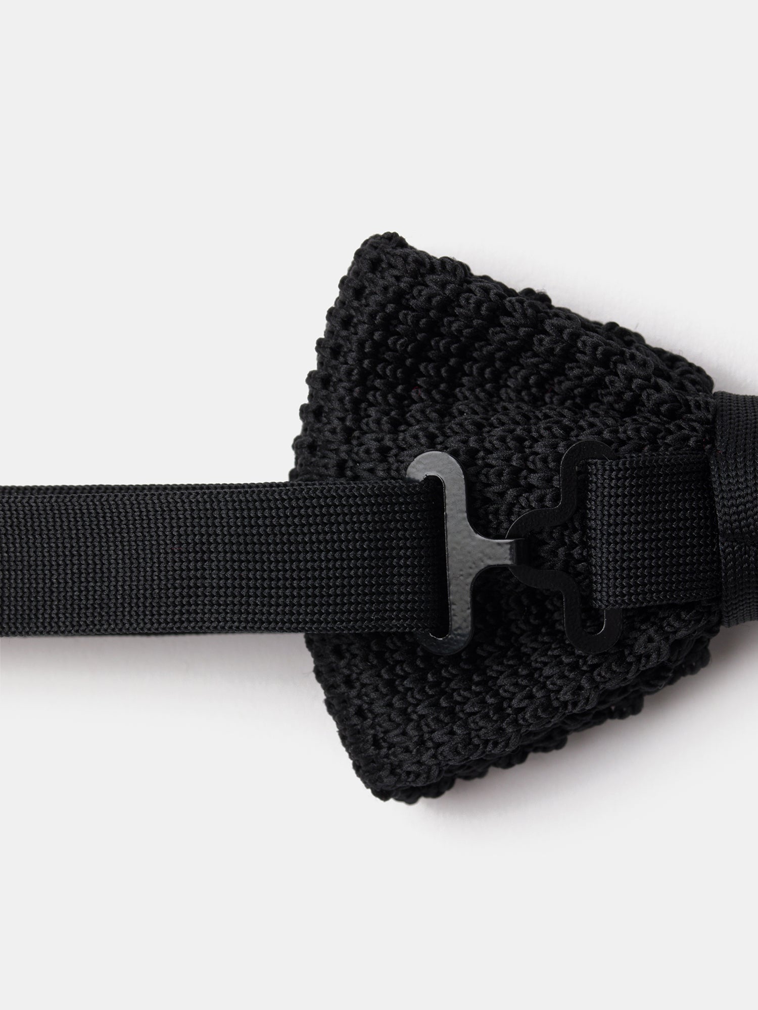 Black Knitted Bow Tie