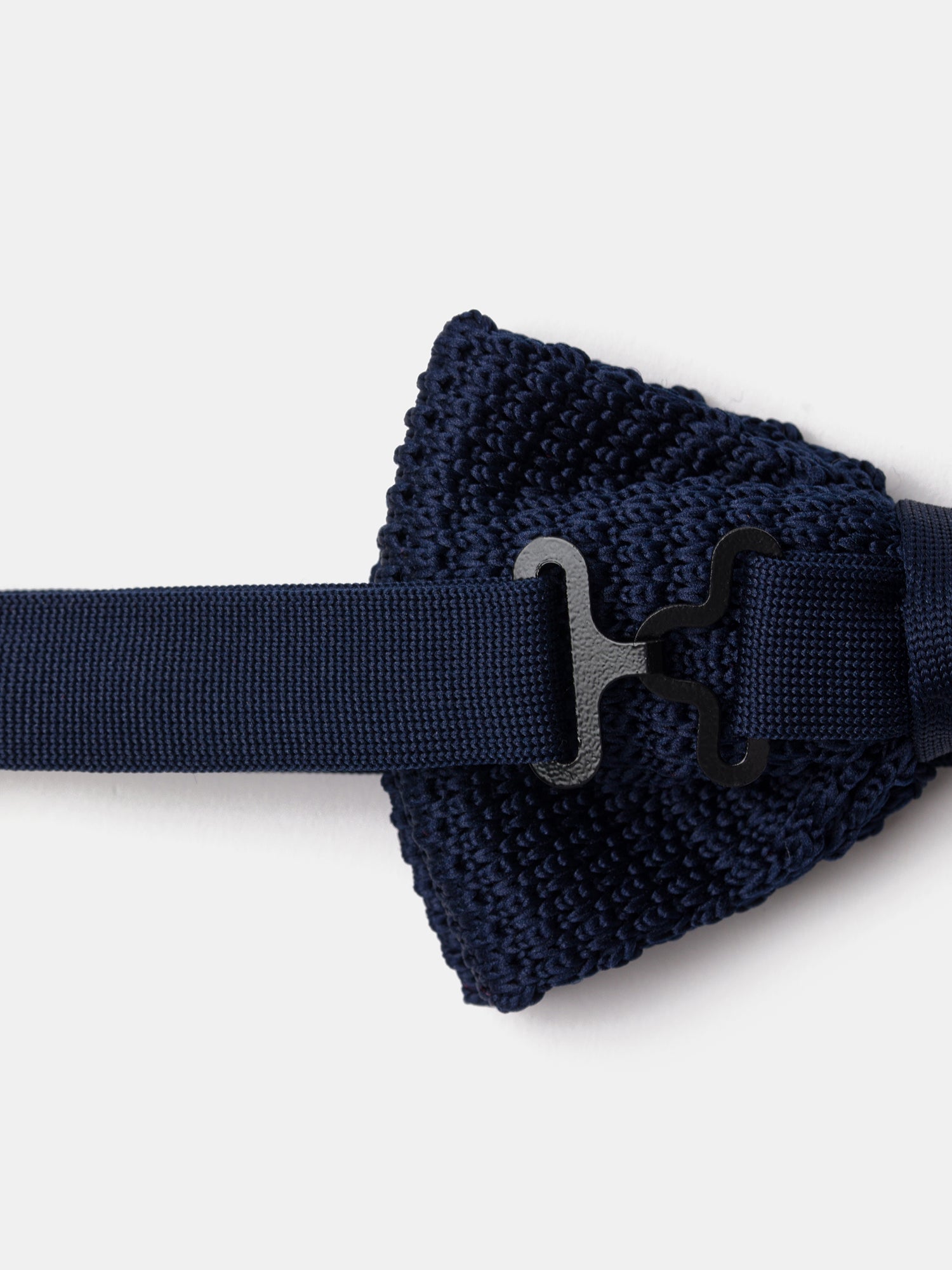 Navy Knitted Bow Tie