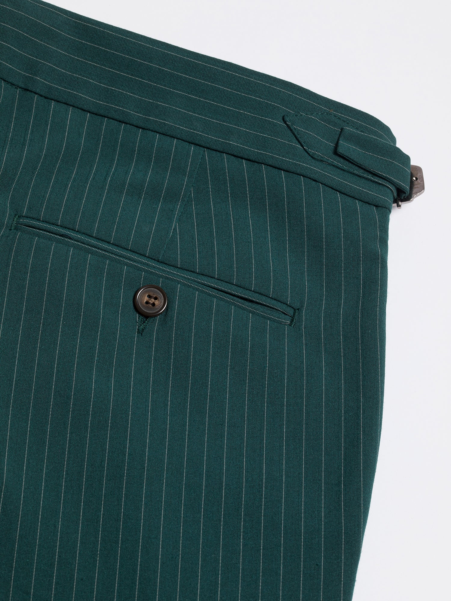 Green Striped Modern-Fit Suit 3-Piece