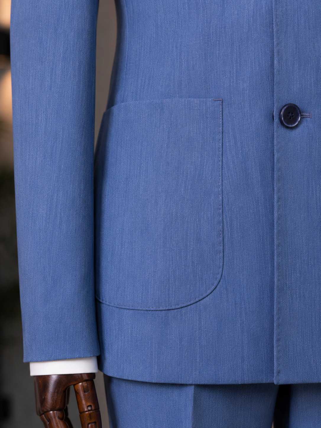 Blue Double Breasted Suit 2-Piece
