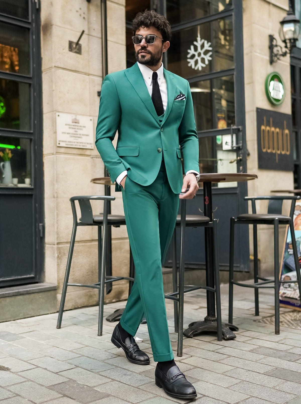 Green Mod Suits Green Modern-Fit Suit 3-Piece | VIOSSI
