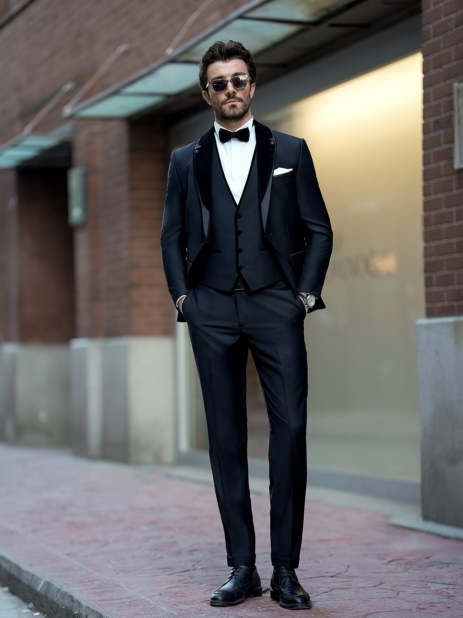 Black Slim-Fit Tuxedo 3-Piece