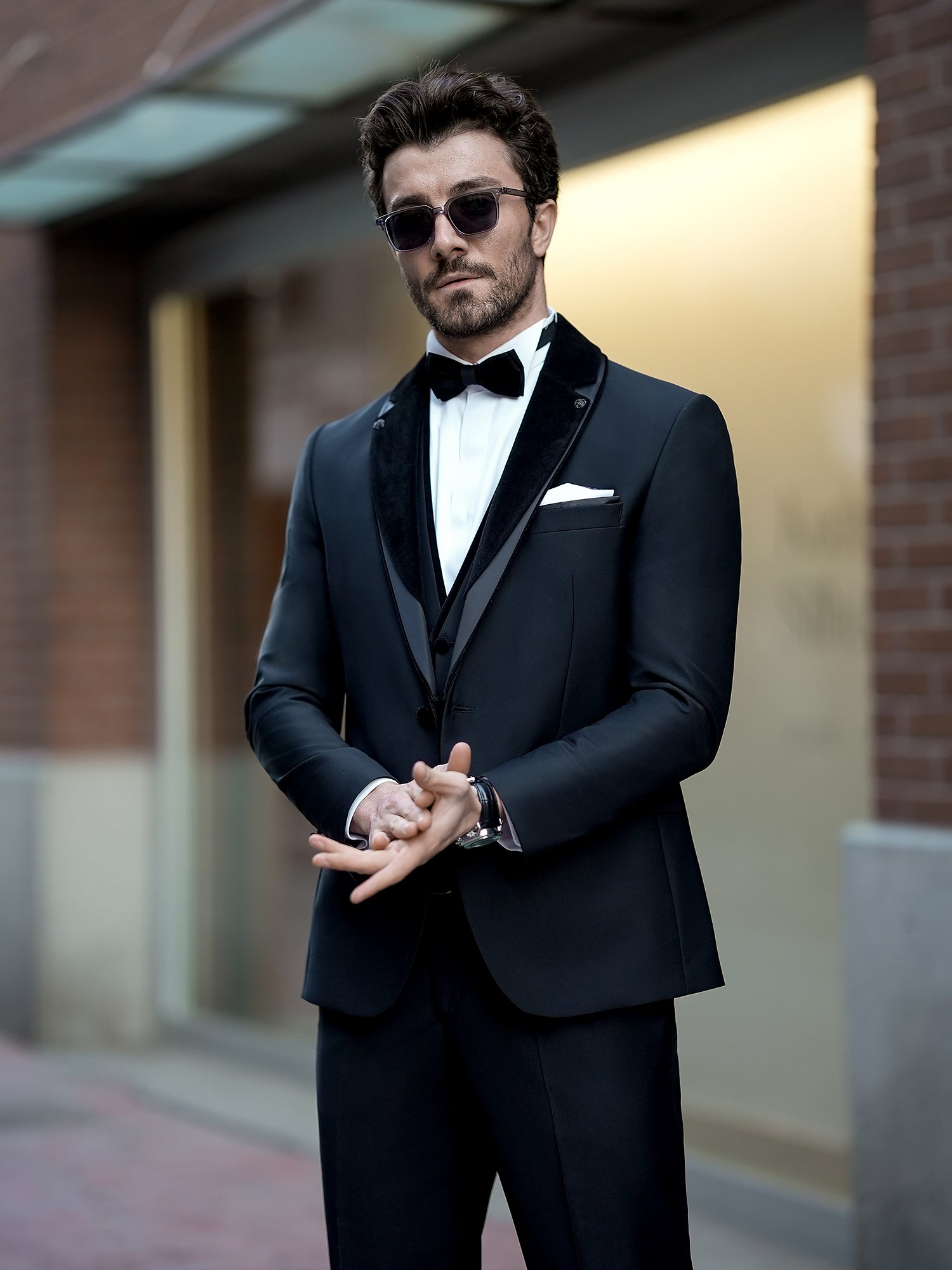 Black Slim-Fit Tuxedo 3-Piece