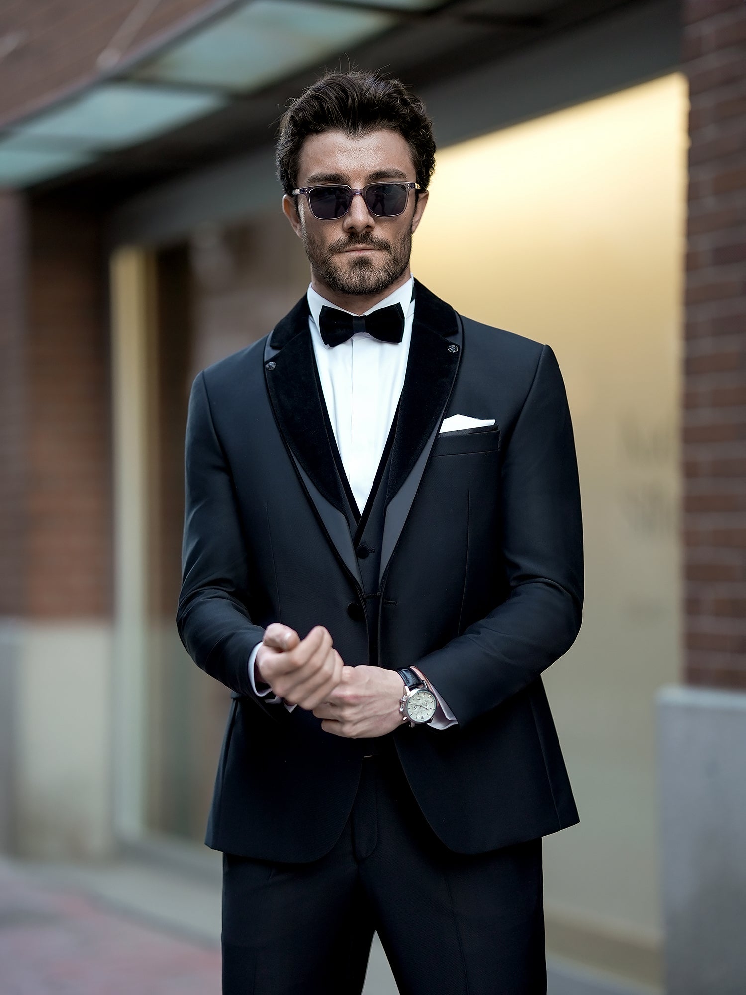 Black Slim-Fit Tuxedo 3-Piece