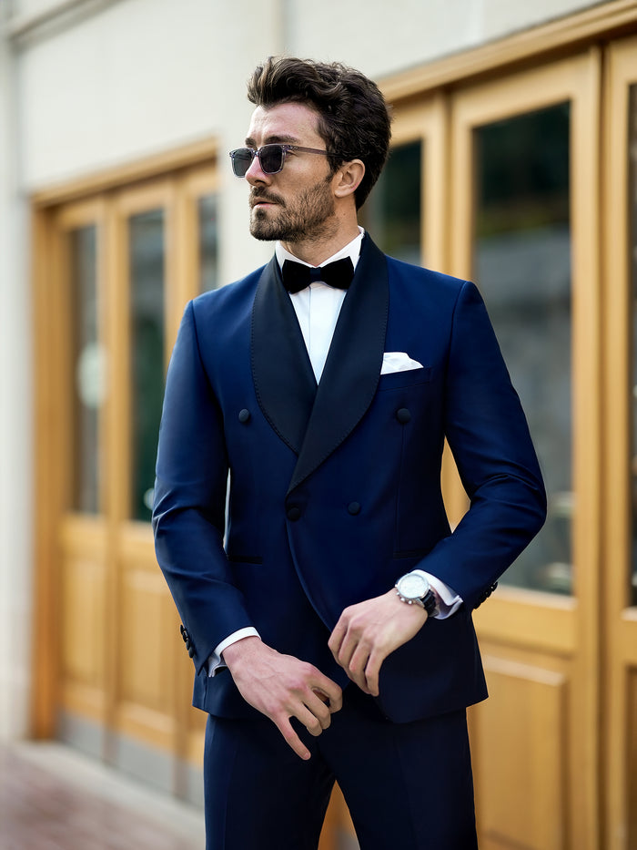 Navy Double Breasted Tuxedo 2-Piece