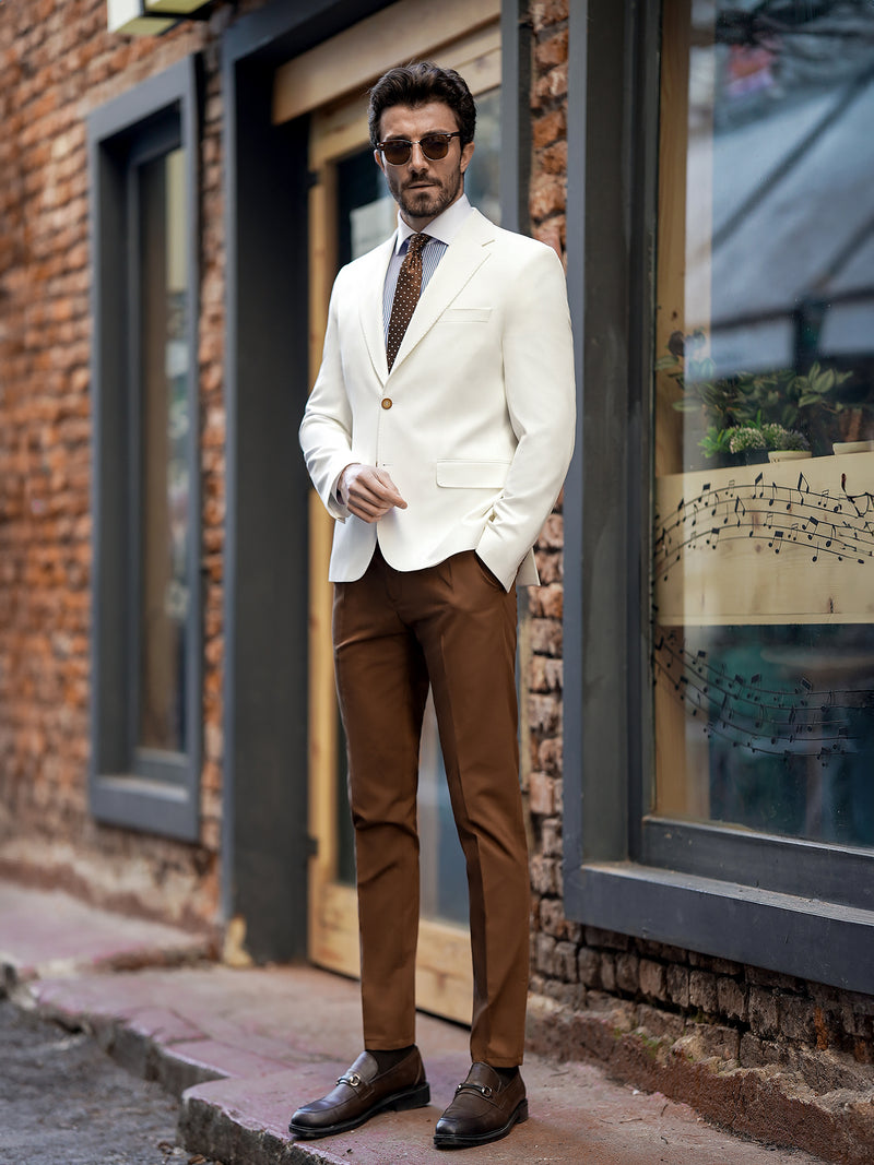 White Single Breasted Blazer