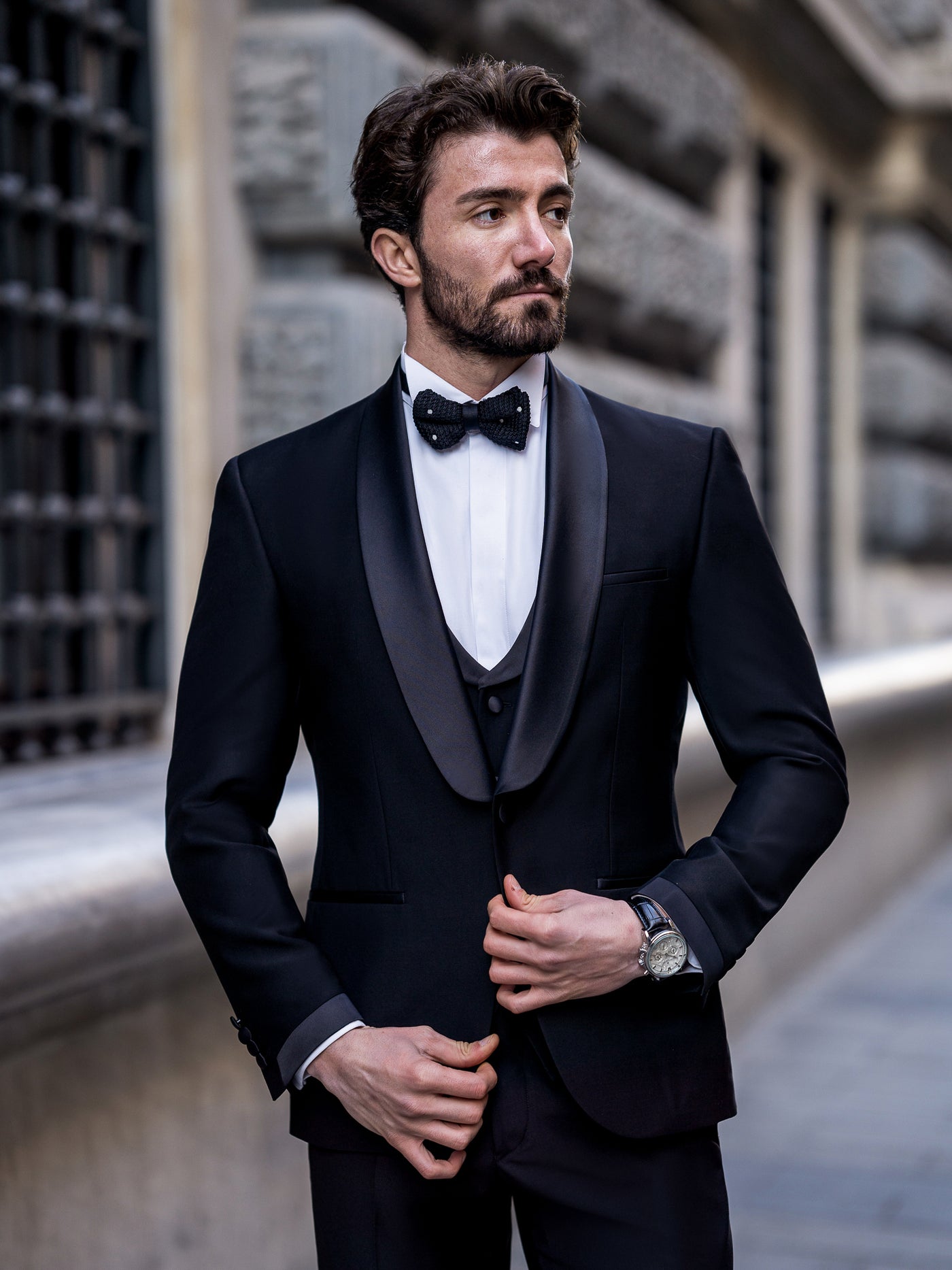 Black Slim-Fit Tuxedo 3-Piece