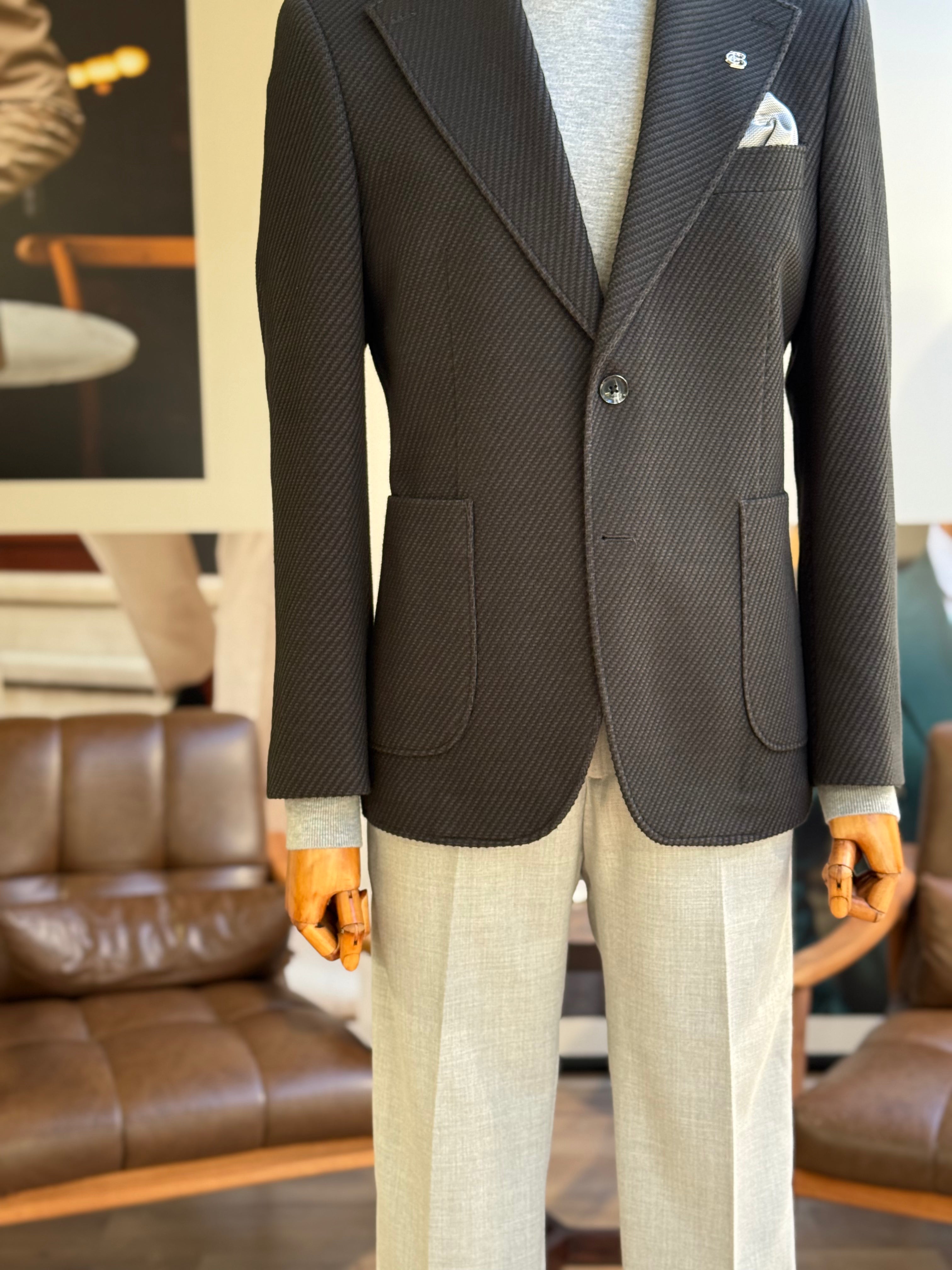 Black Single Breasted Blazer