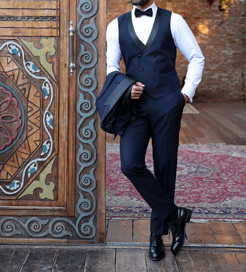 Navy Slim-Fit Tuxedo 3-Piece