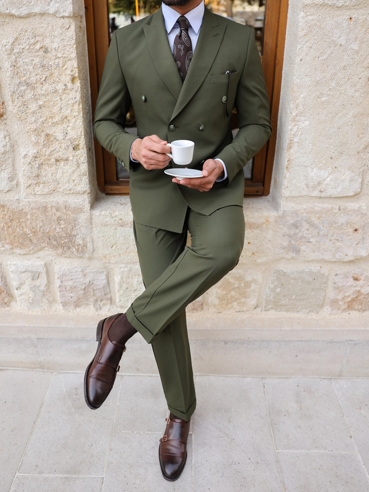 Camel - Khaki 2 Button Suits