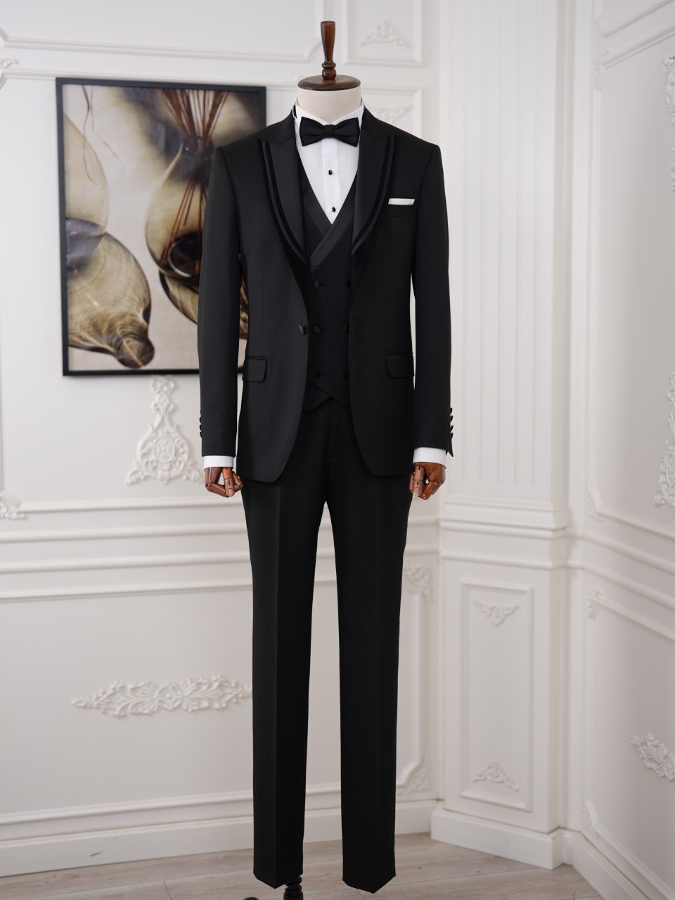 Black Slim-Fit Tuxedo 3-Piece