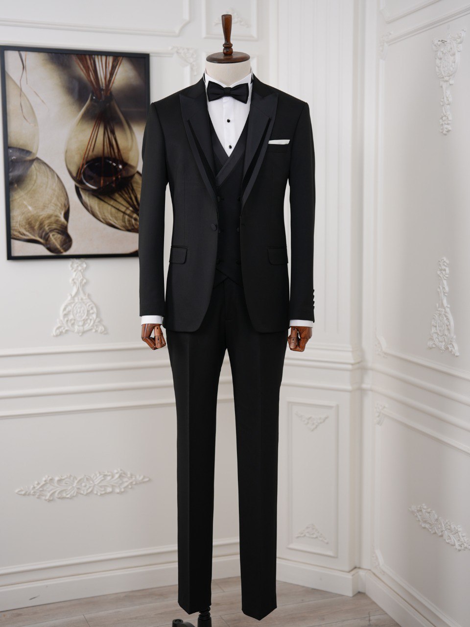 Black Slim-Fit Tuxedo 3-Piece