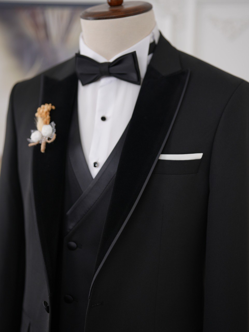 Black Slim-Fit Tuxedo 3-Piece