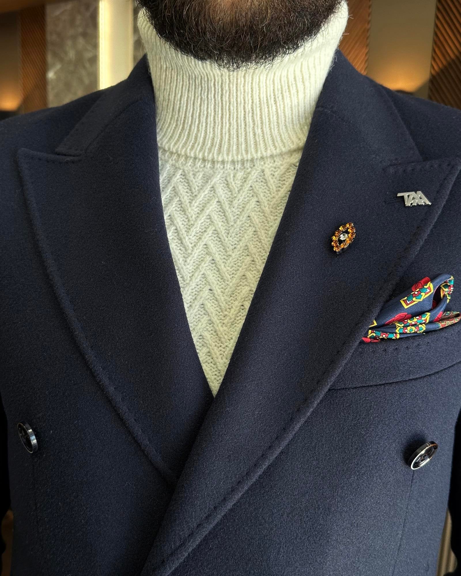 Navy Double Breasted Blazer