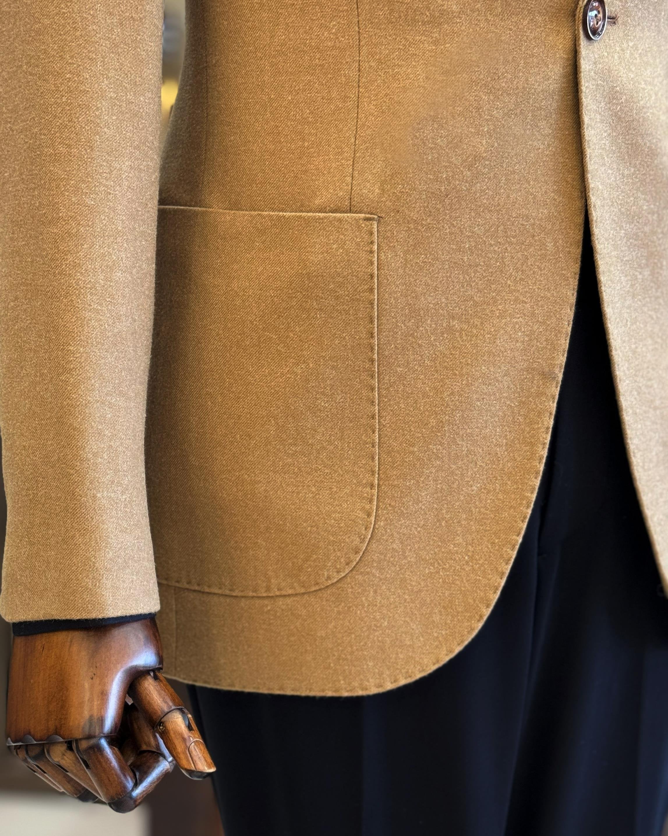 Camel Single Breasted Blazer