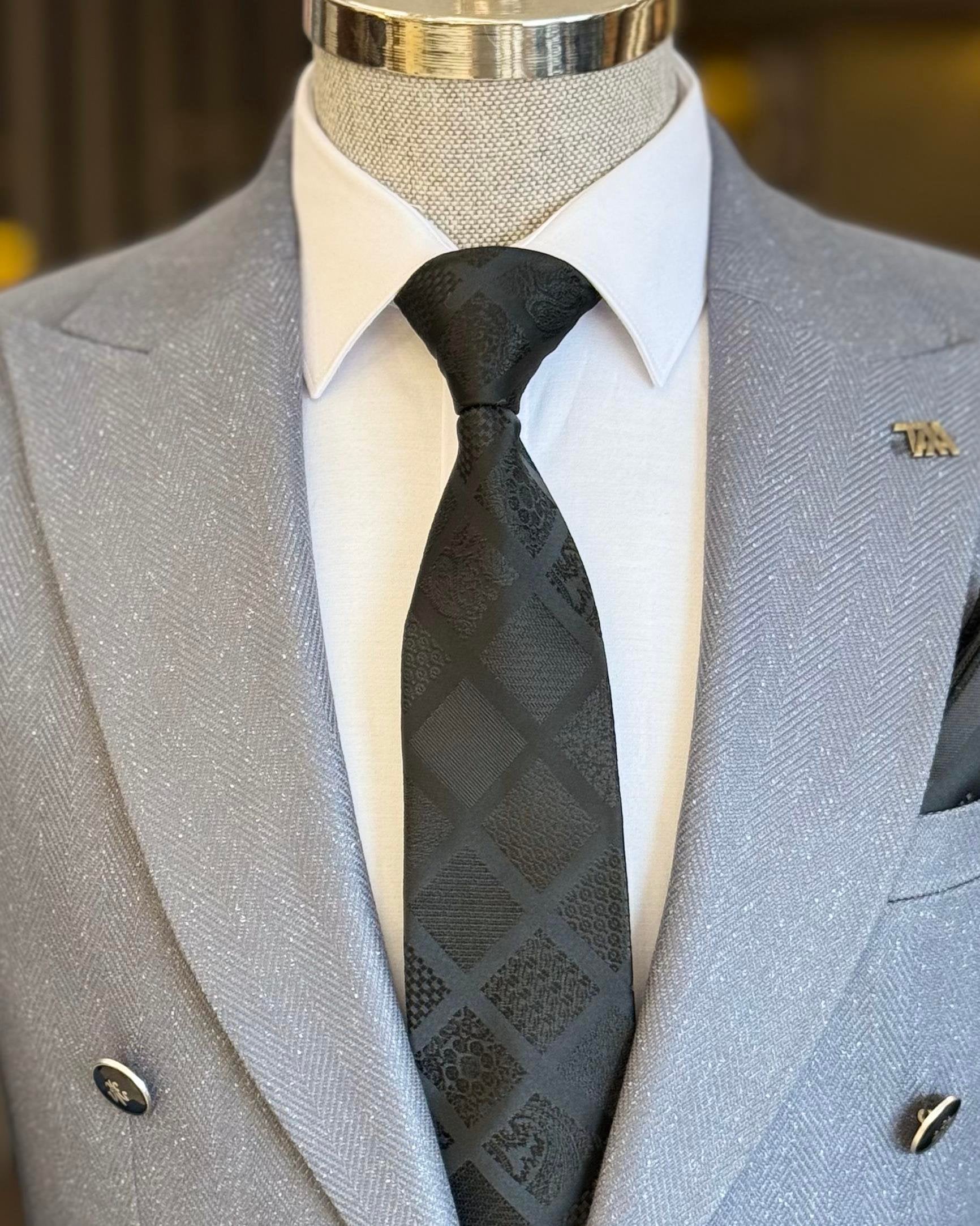 Grey Single Breasted Blazer