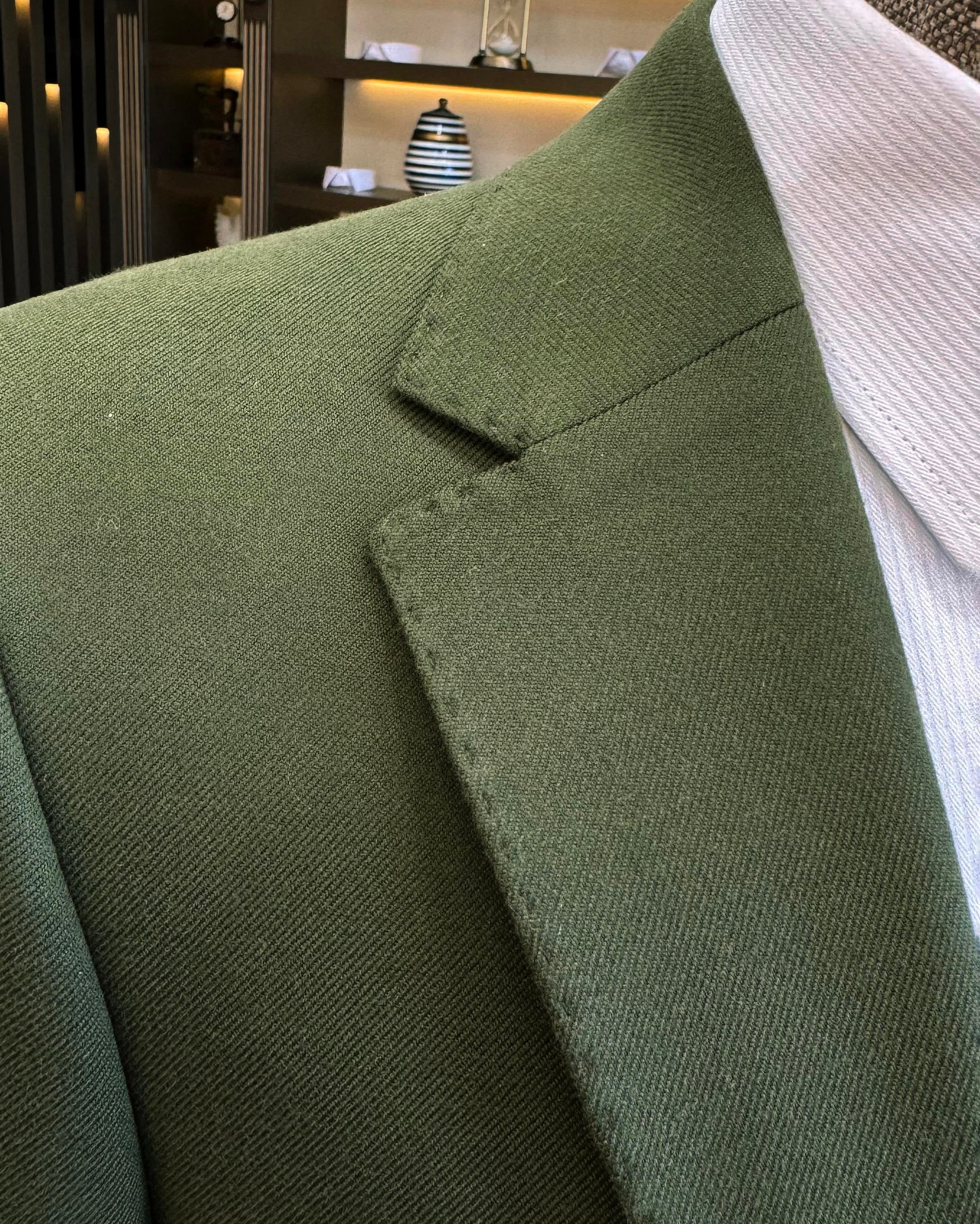 Khaki Single Breasted Blazer