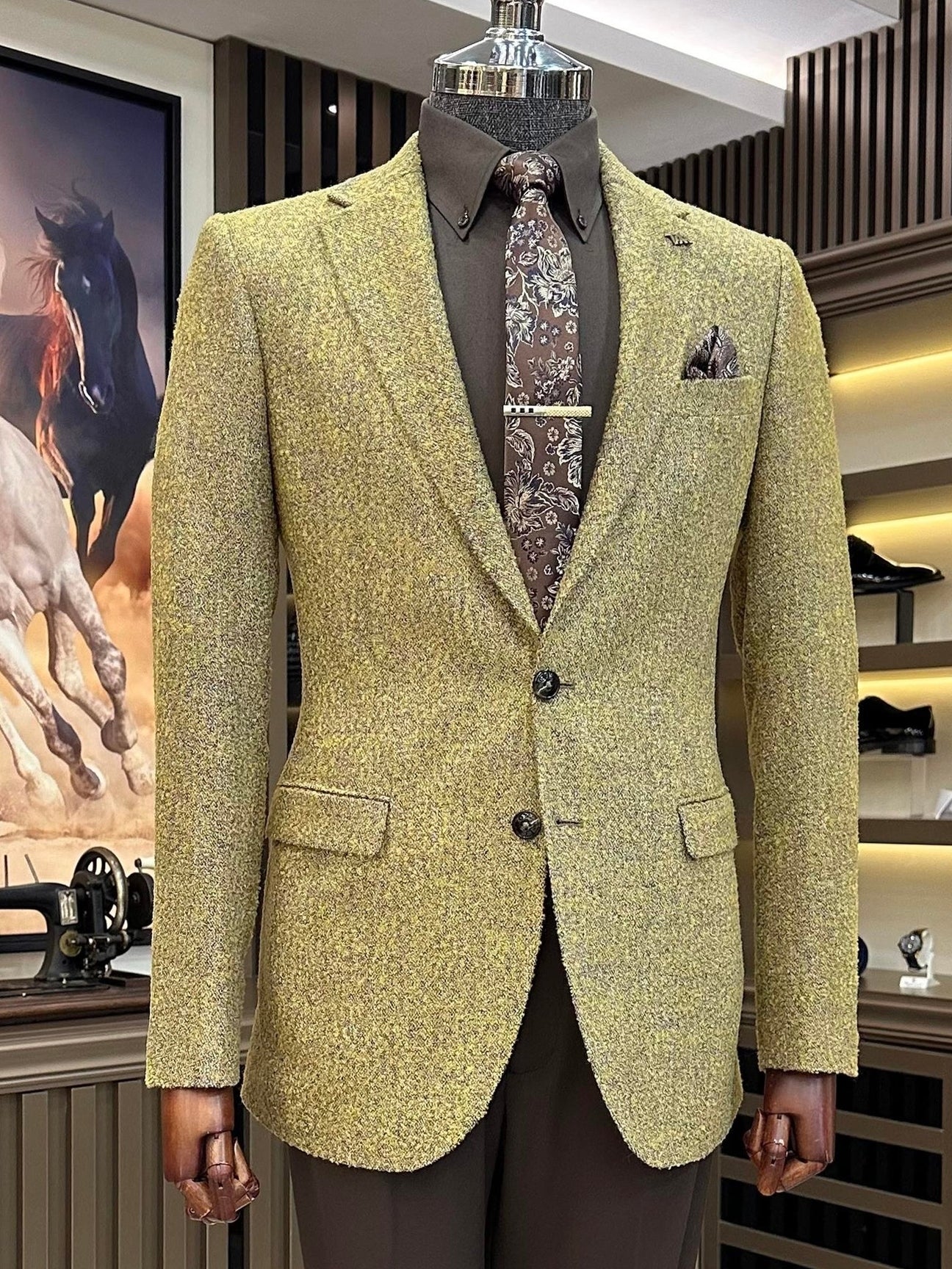 Mustard Single Breasted Blazer