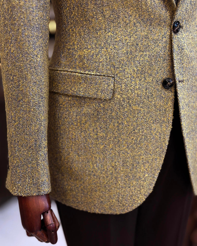 Mustard Single Breasted Blazer