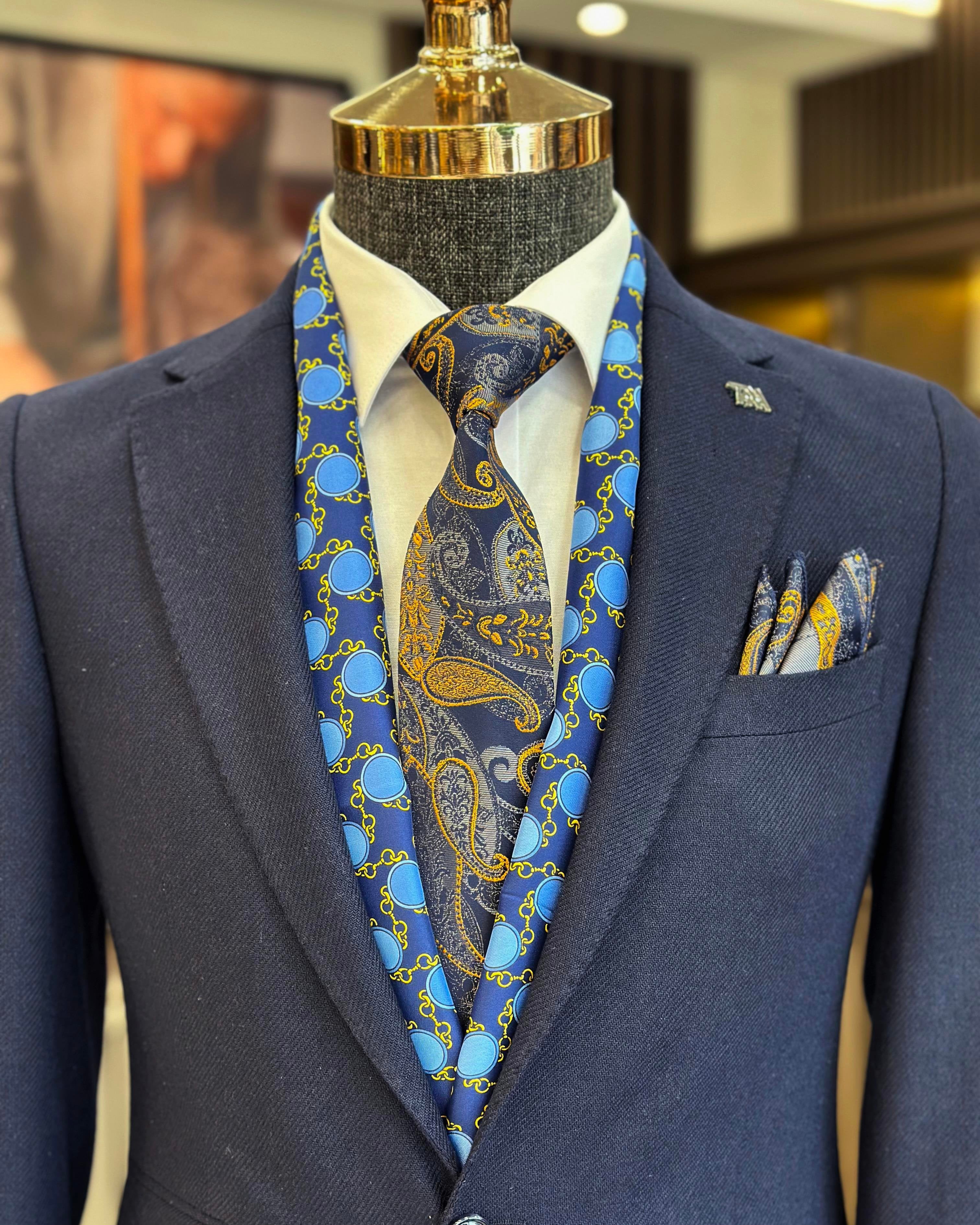 Blue Single Breasted Blazer