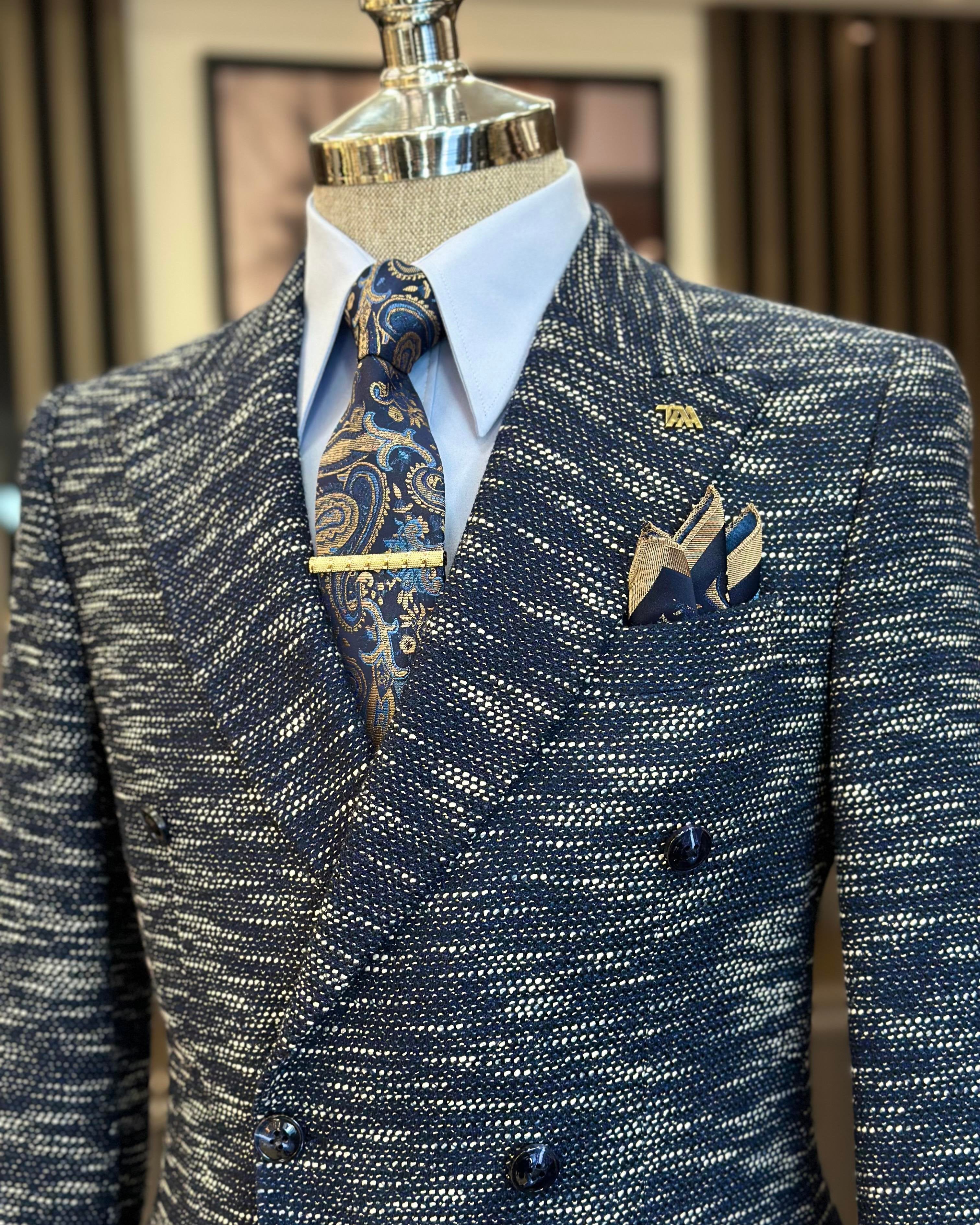 Navy Double Breasted Blazer