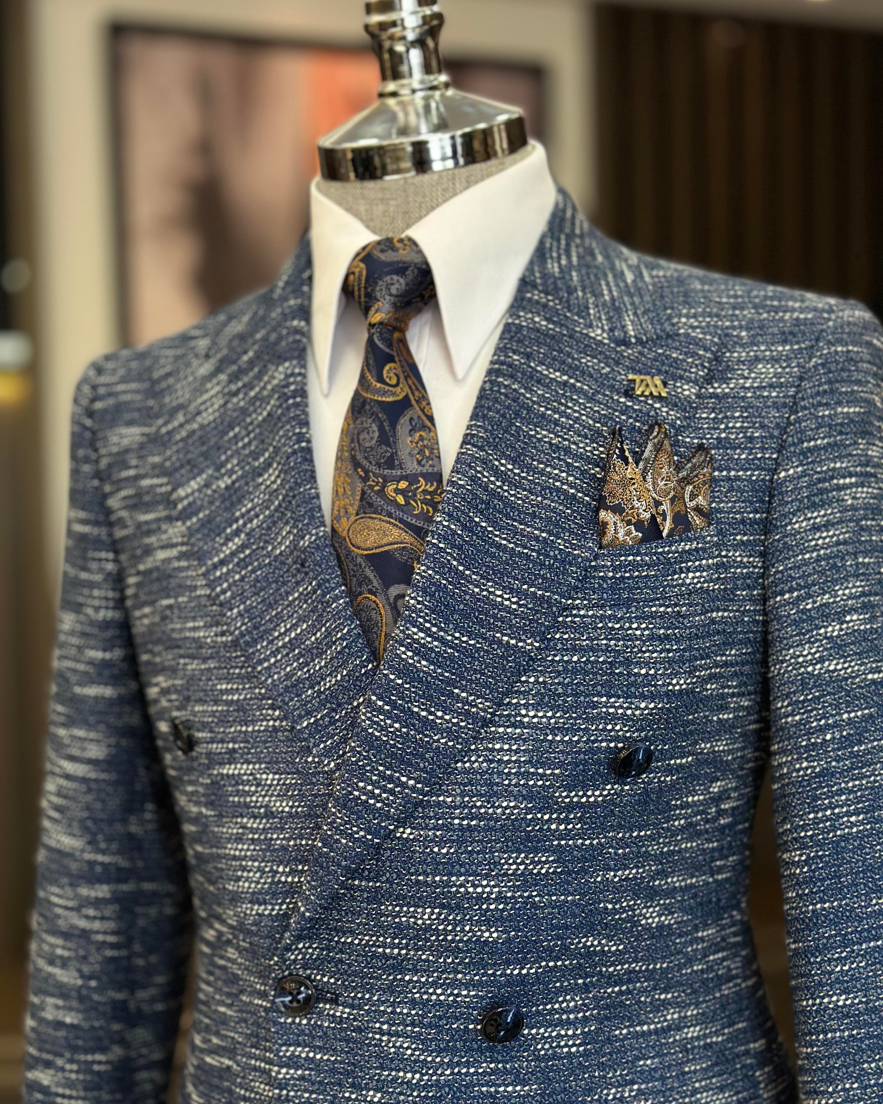 Blue Double Breasted Blazer