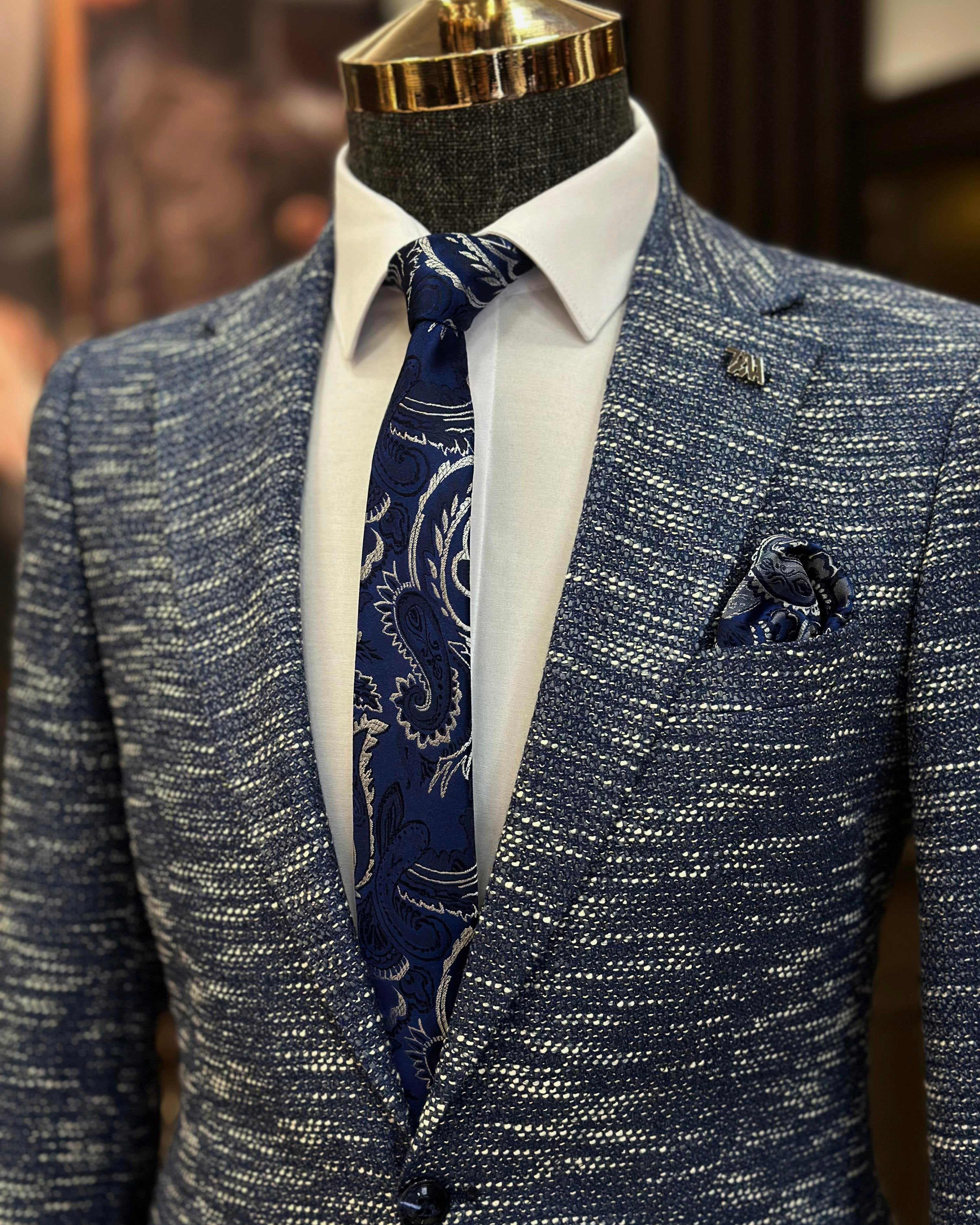 Blue Single Breasted Blazer