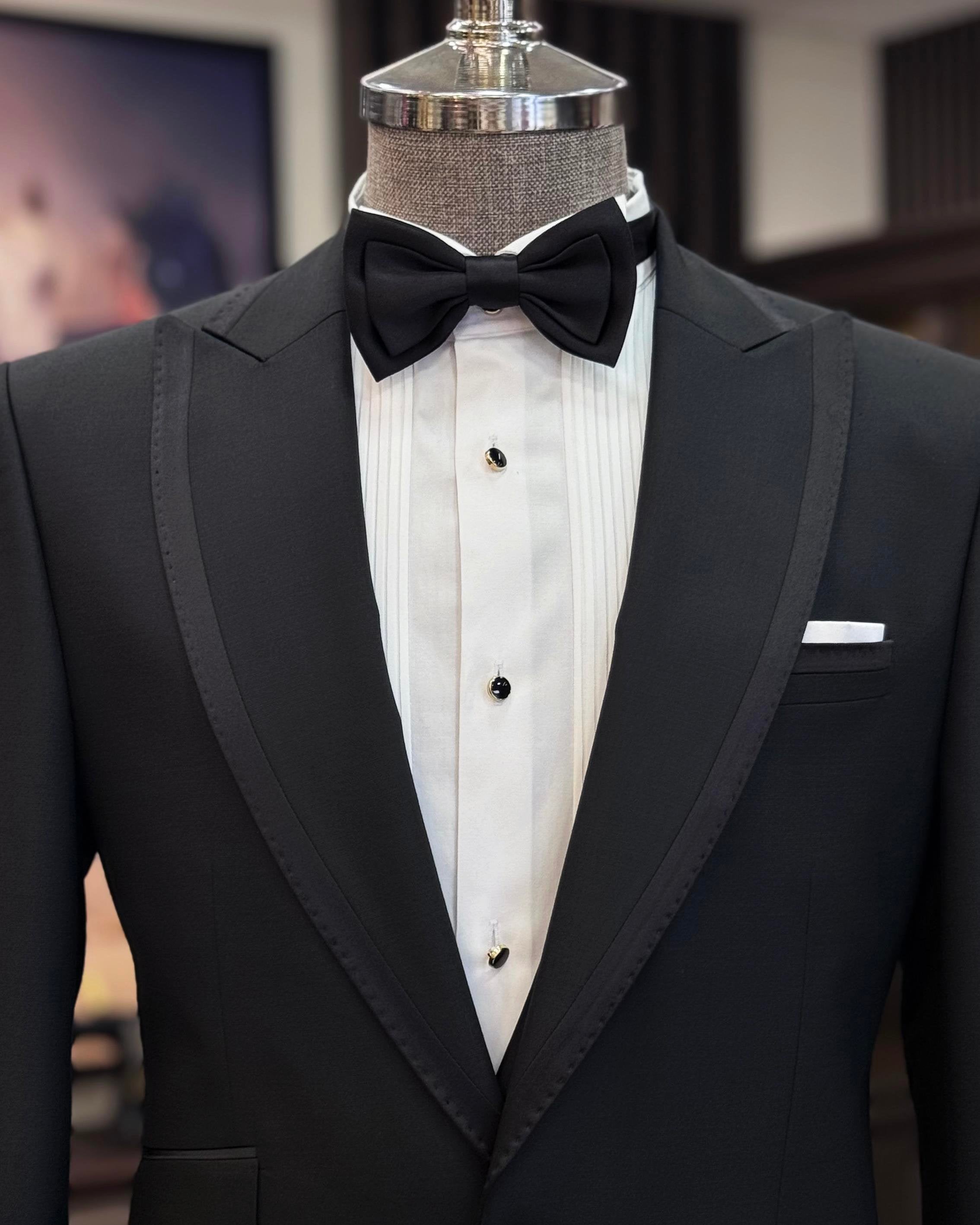 Black Slim-Fit Tuxedo 2-Piece