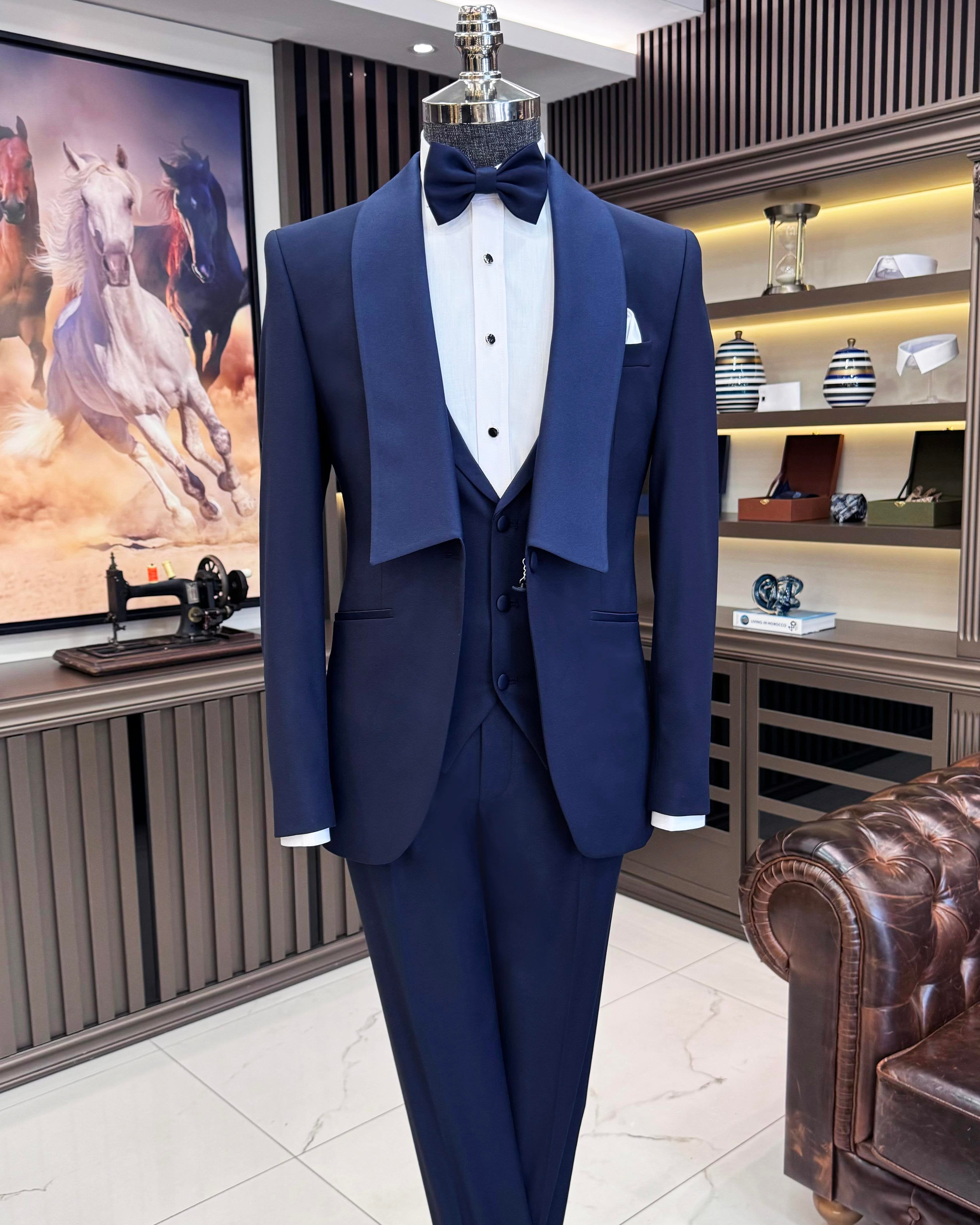 Navy Slim-Fit Tuxedo 3-Piece