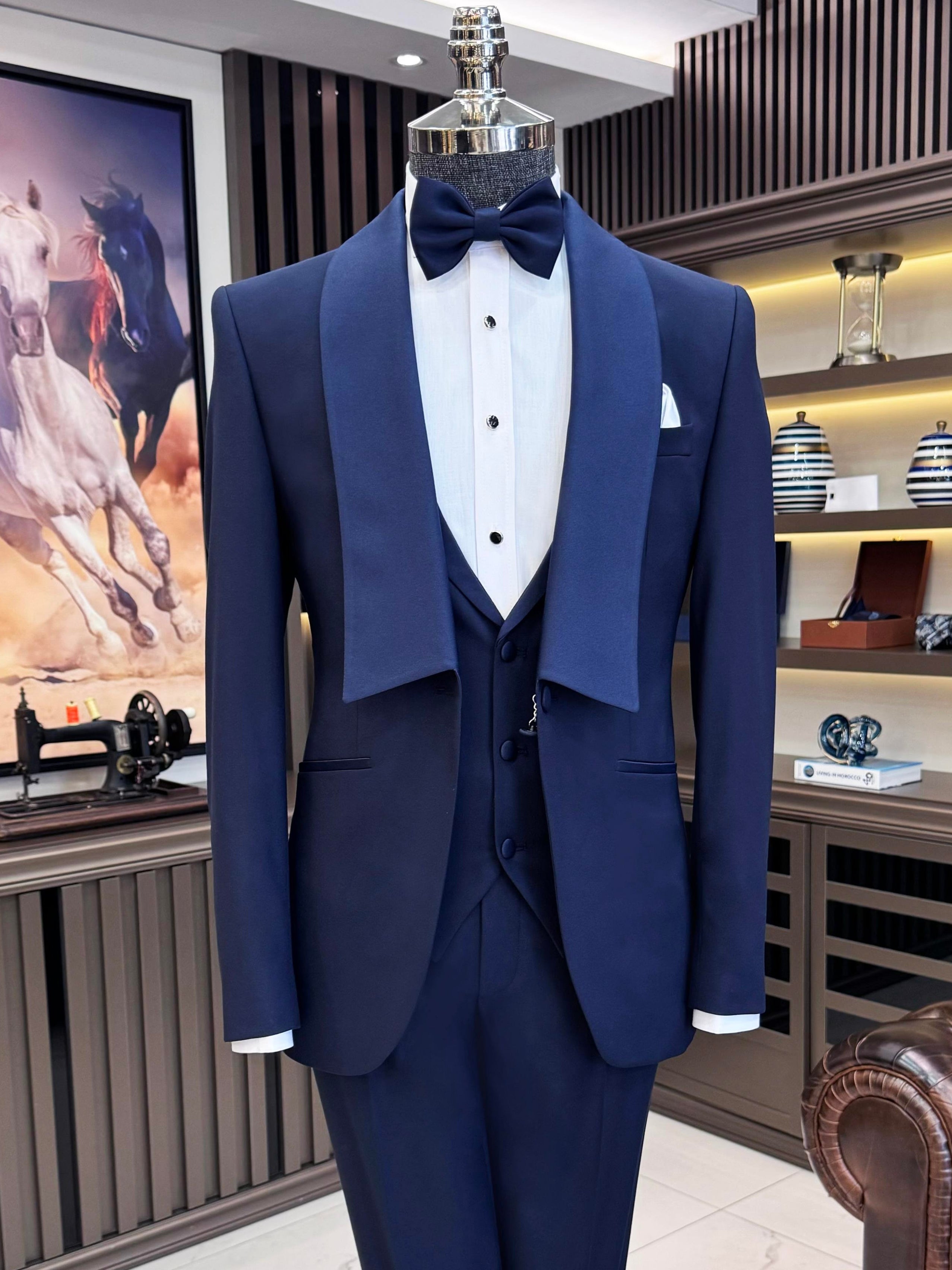 Navy Slim-Fit Tuxedo 3-Piece