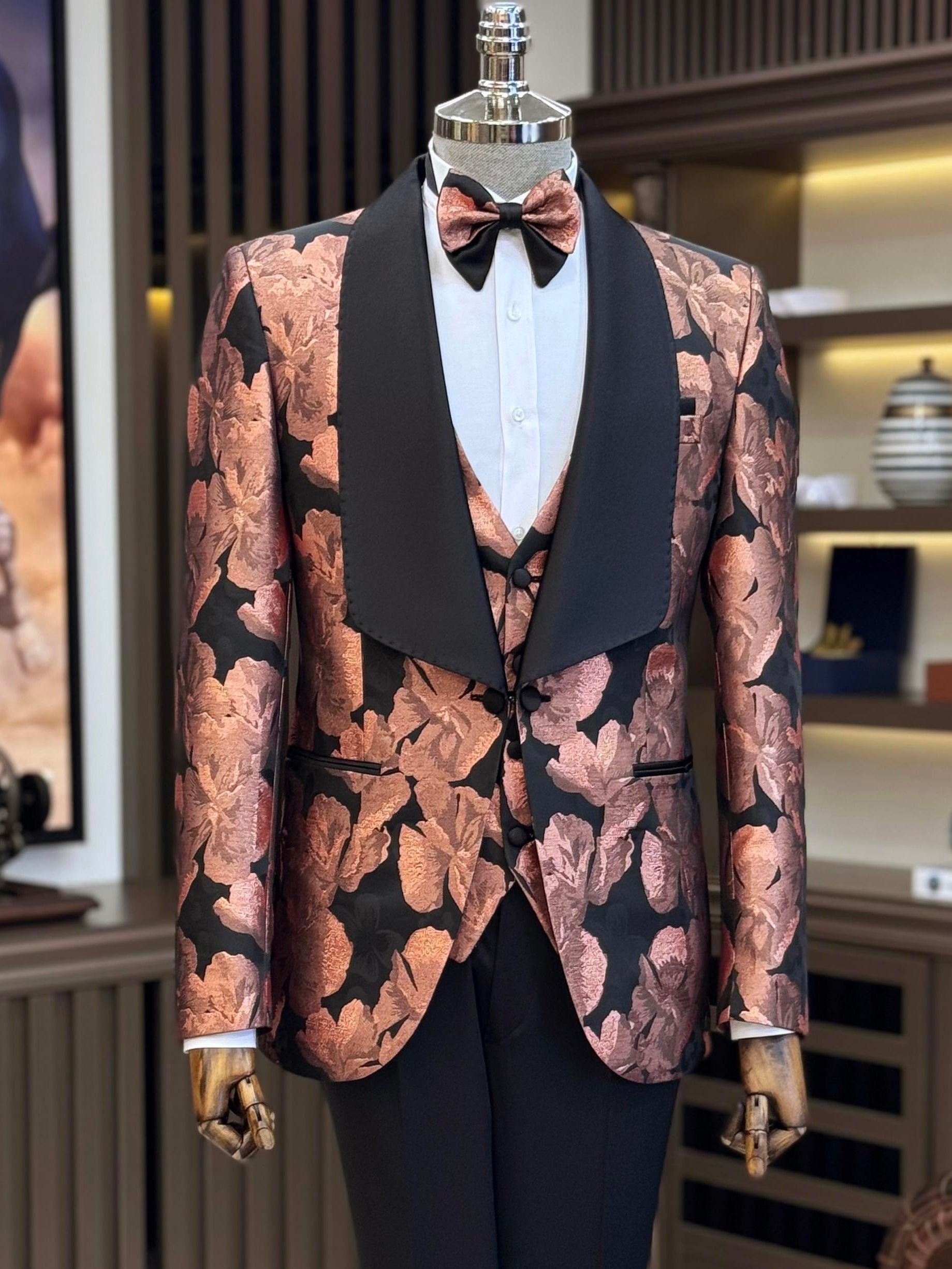 Bronze Slim-Fit Tuxedo 3-Piece