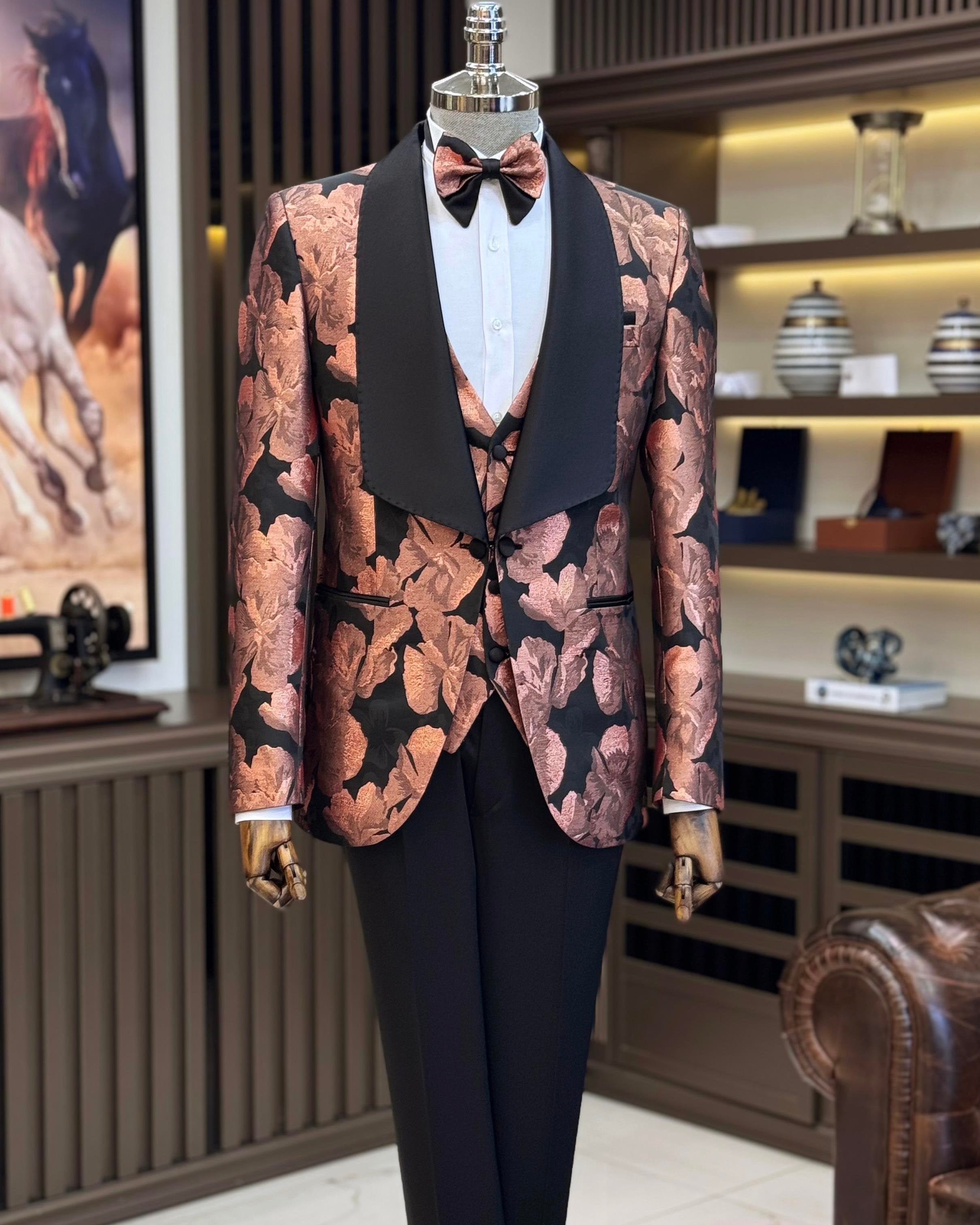 Bronze Slim-Fit Tuxedo 3-Piece