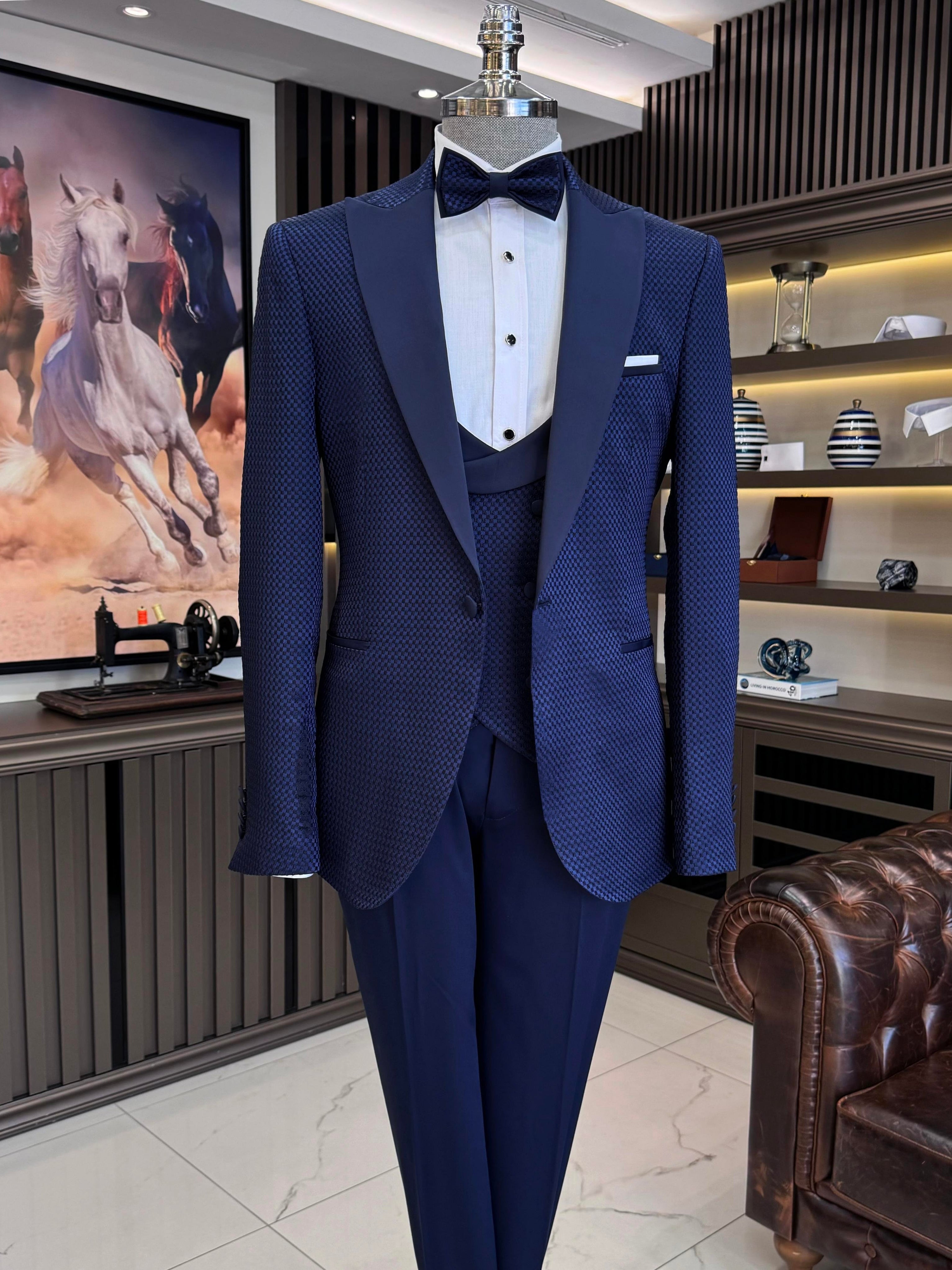 Navy Slim-Fit Tuxedo 3-Piece