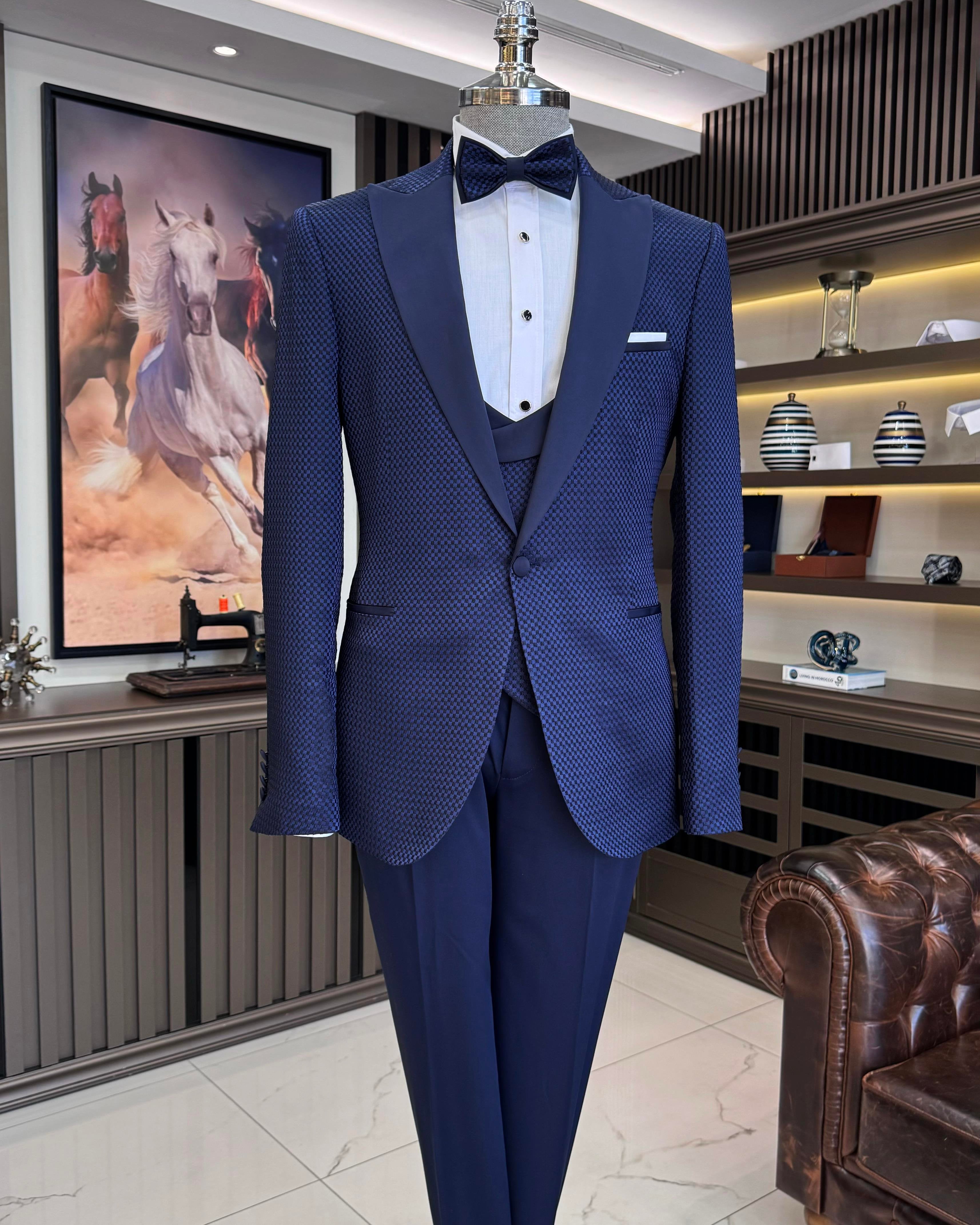 Navy Slim-Fit Tuxedo 3-Piece