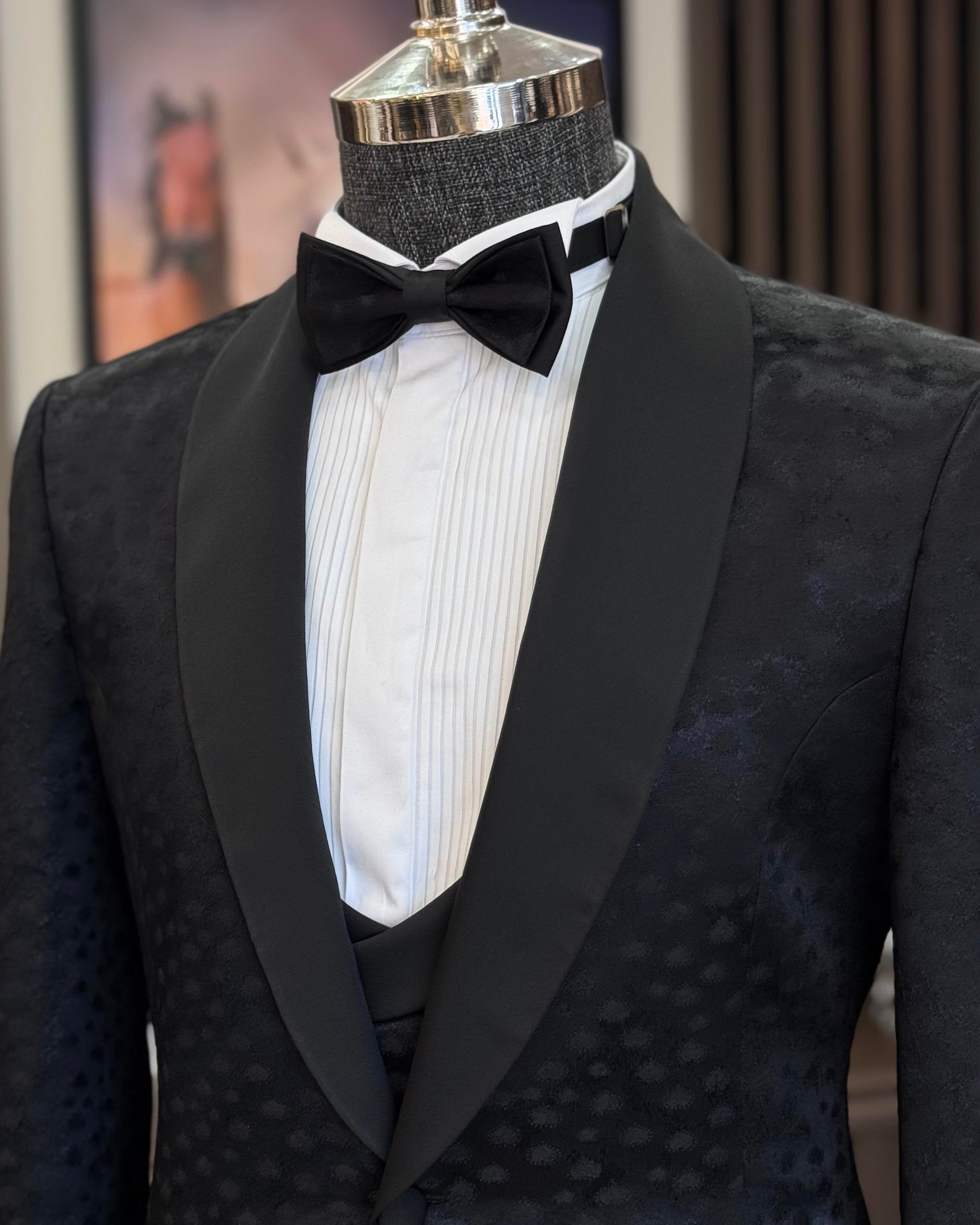 Black Slim-Fit Tuxedo 3-Piece