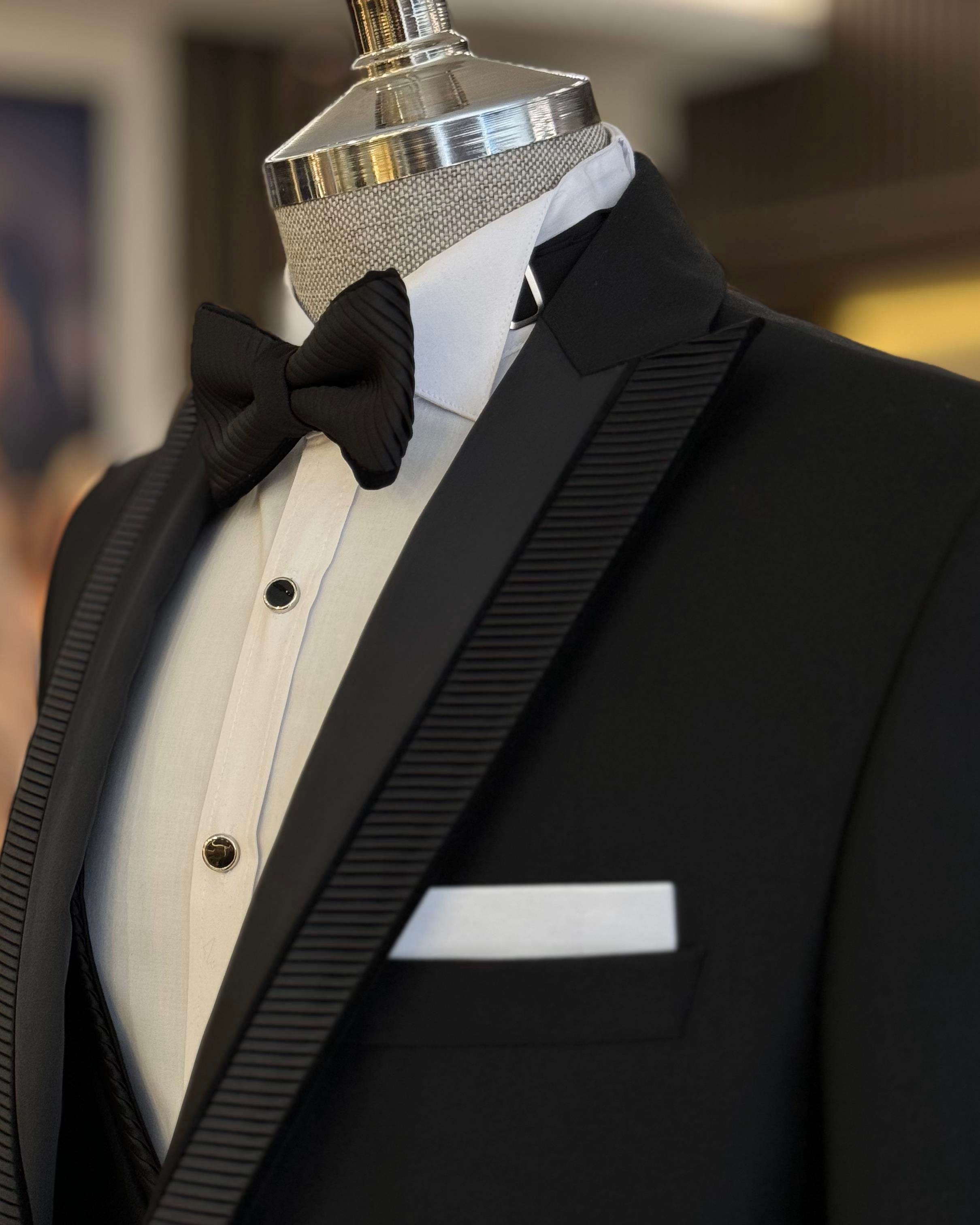 Black Slim-Fit Tuxedo 3-Piece