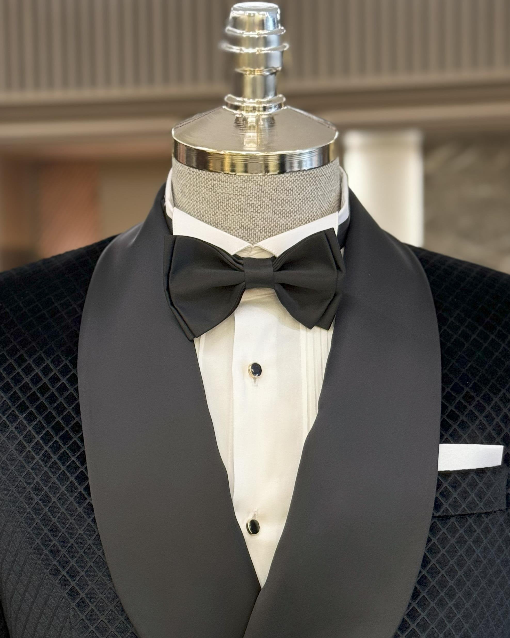 Black Double Breasted Tuxedo 2-Piece