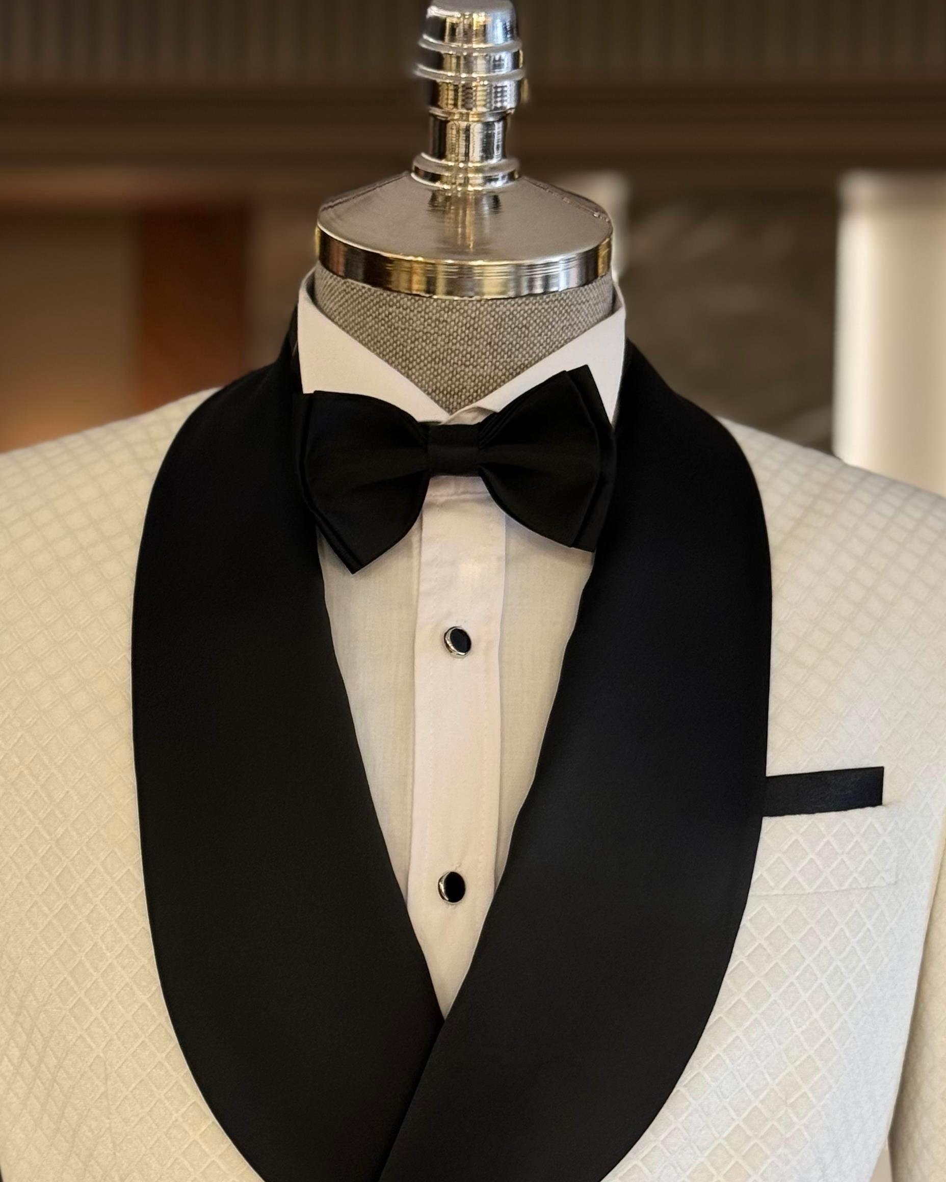 White Double Breasted Tuxedo 2-Piece