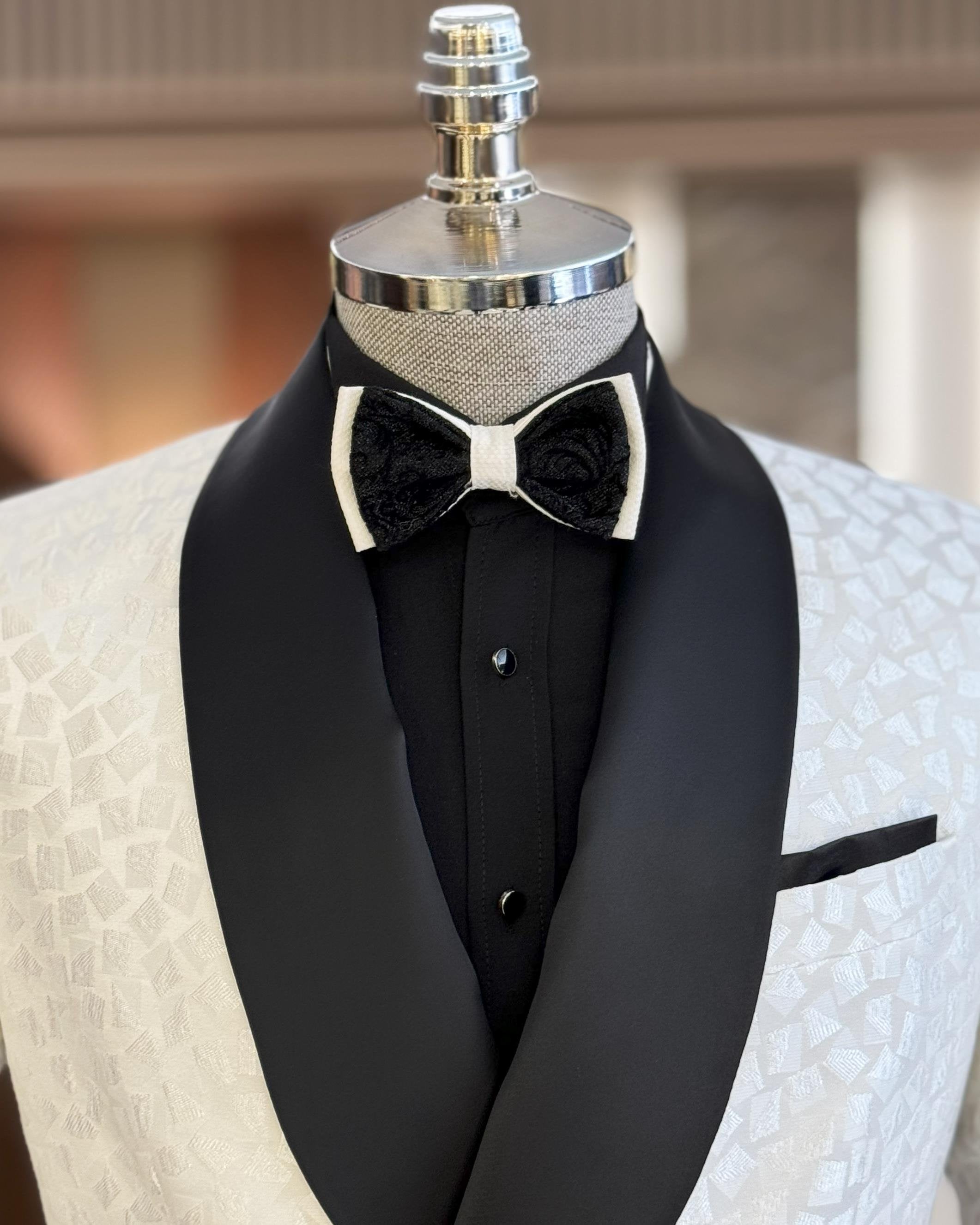 White Double Breasted Tuxedo 2-Piece