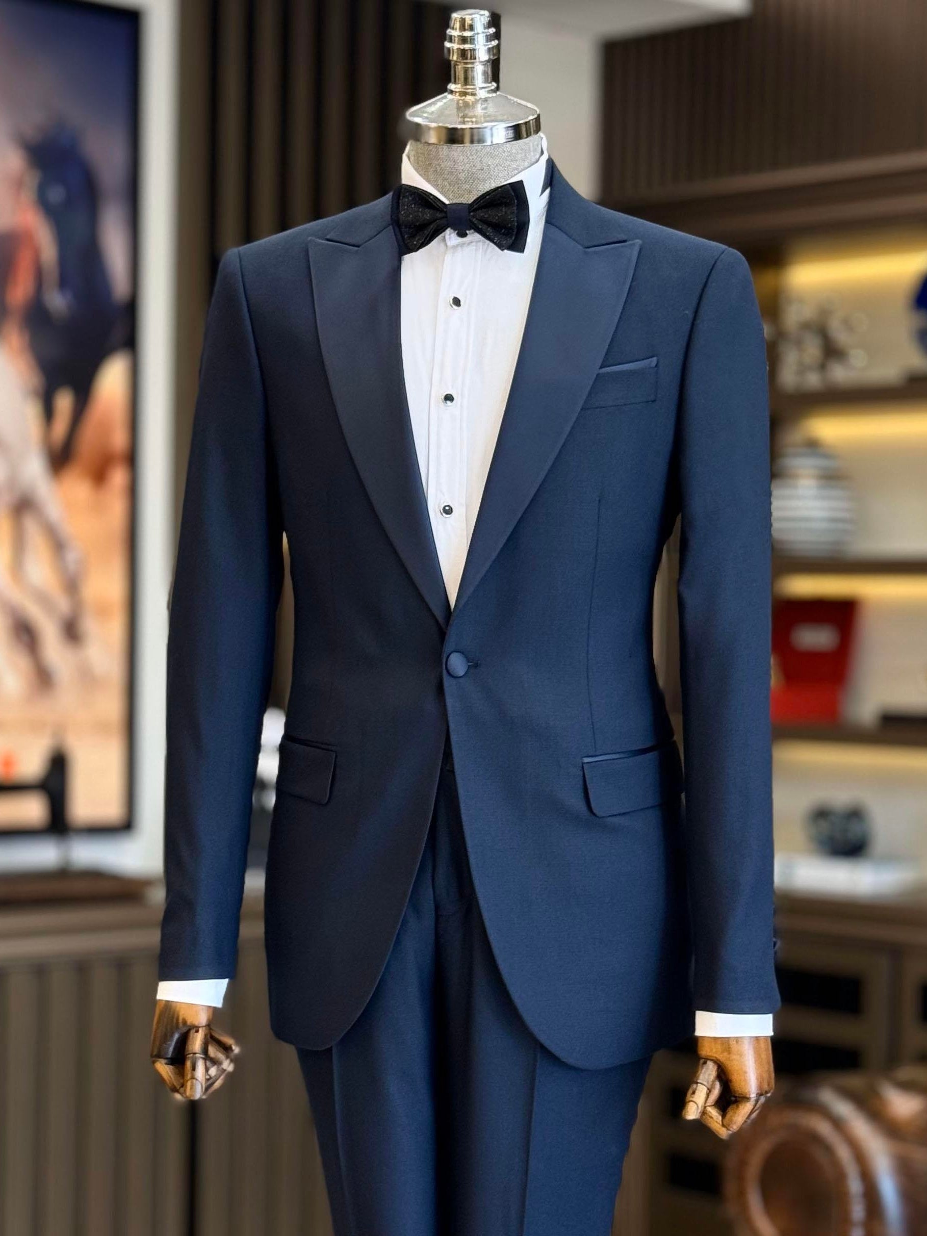 Navy Slim-Fit Tuxedo 2-Piece