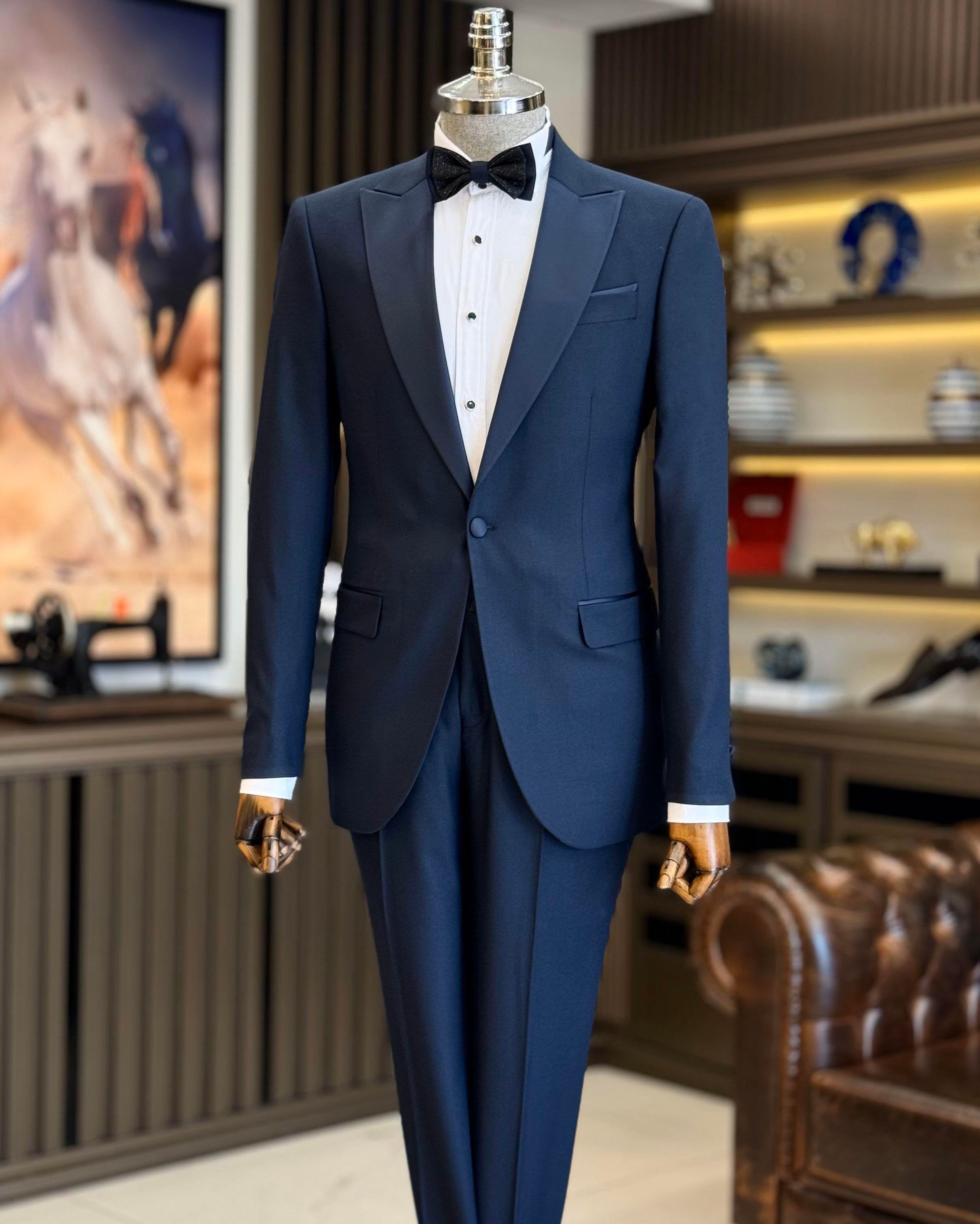 Navy Slim-Fit Tuxedo 2-Piece