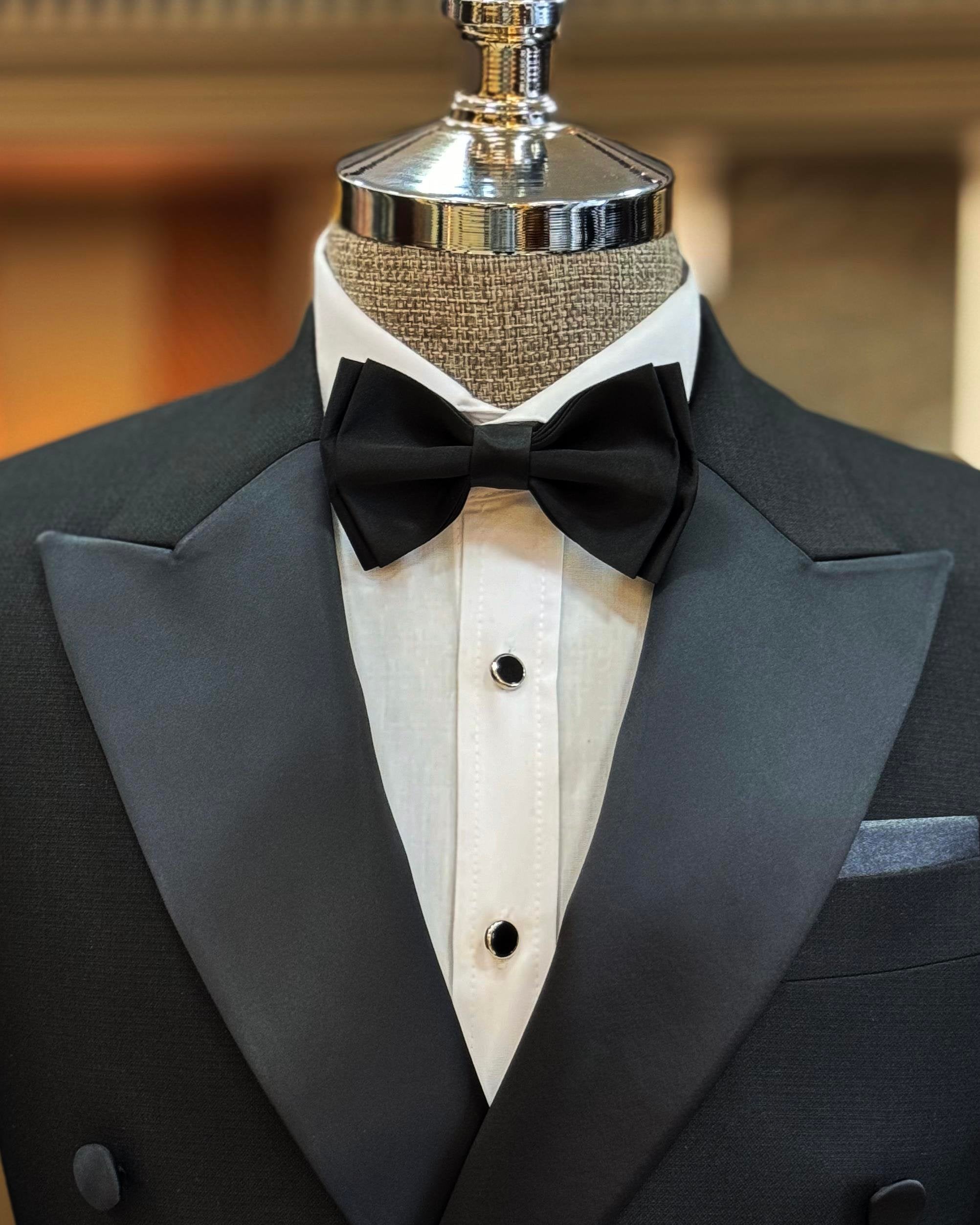 Black Double Breasted Tuxedo 2-Piece