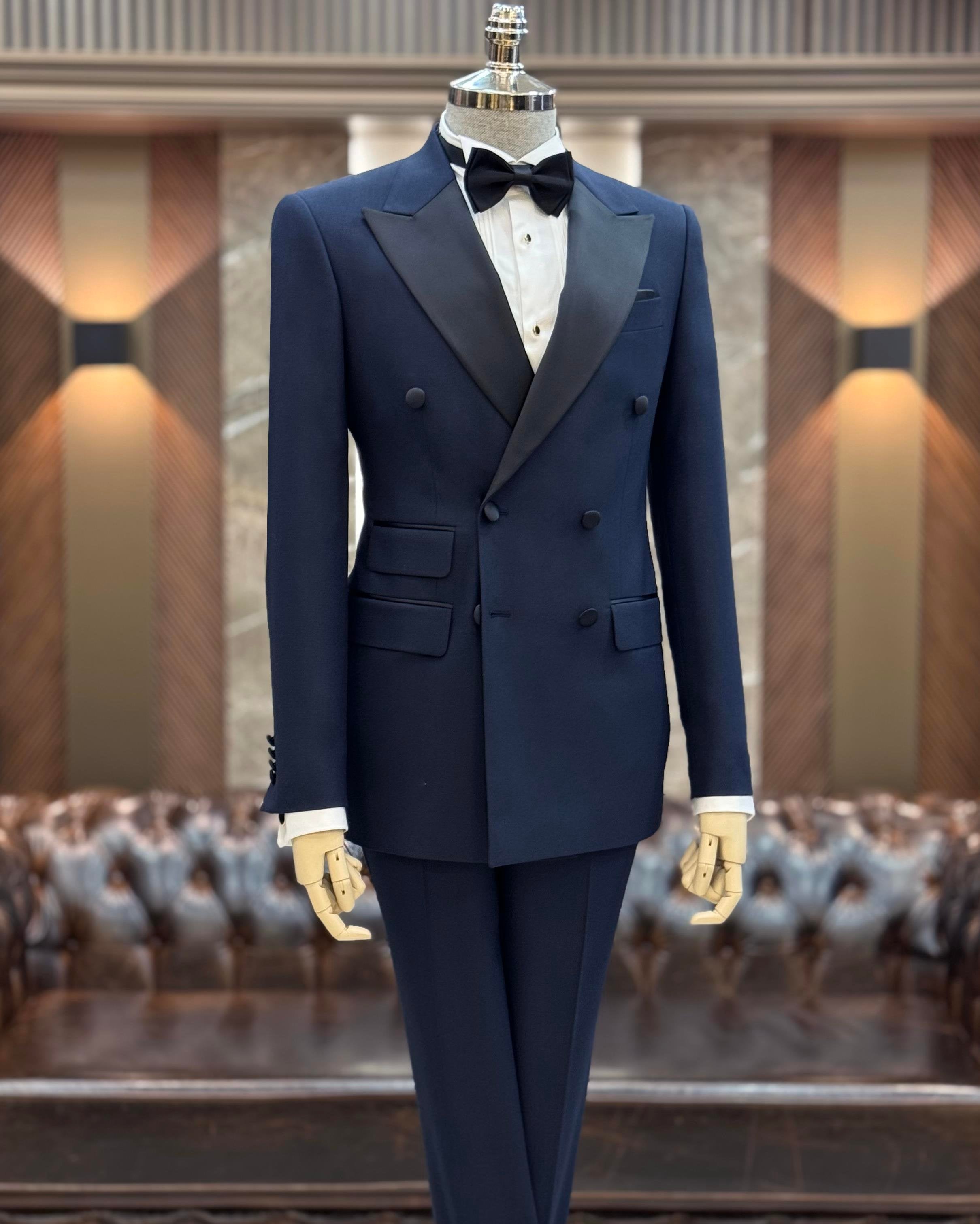 Navy Double Breasted Tuxedo 2-Piece