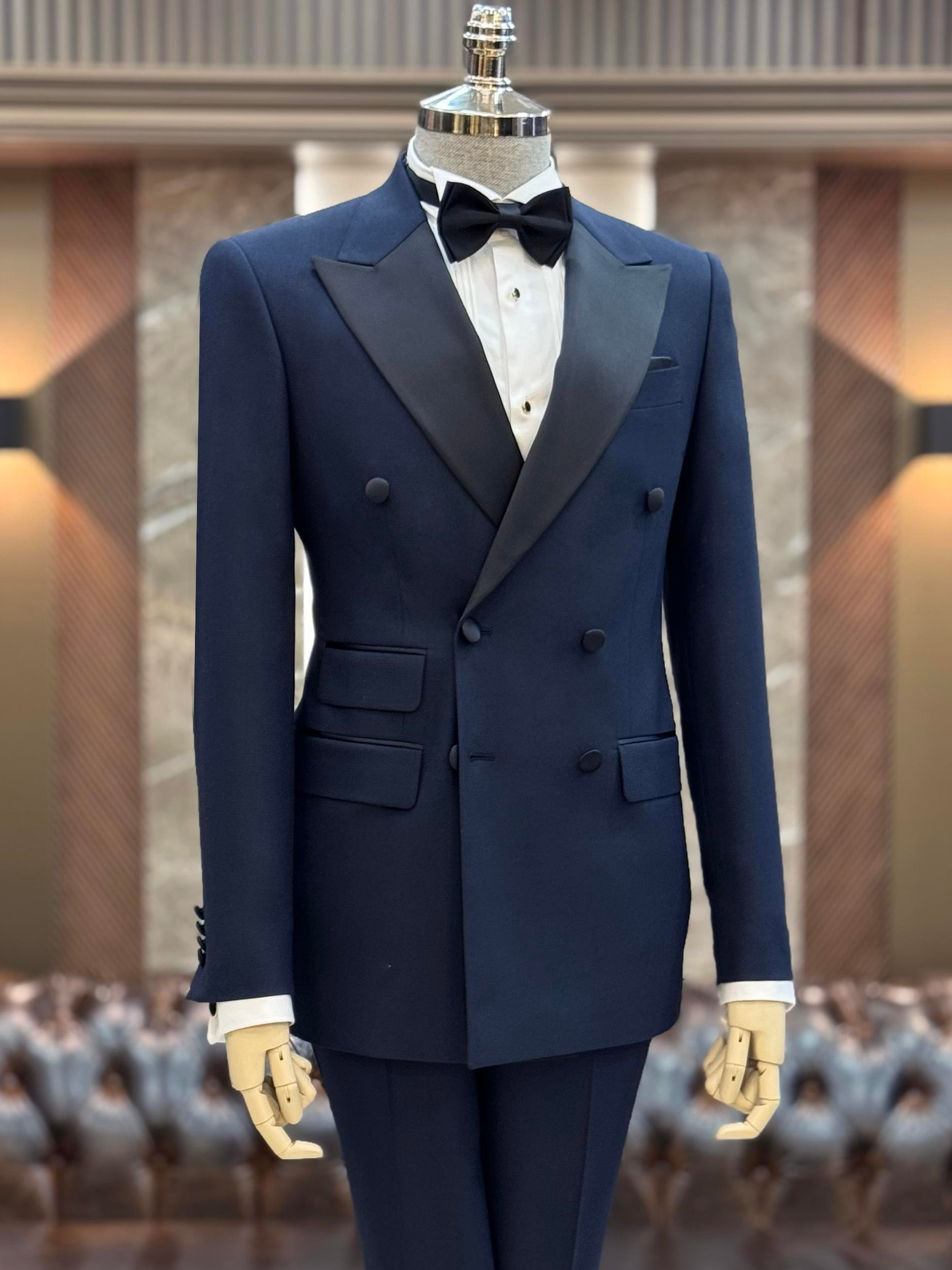 Navy Double Breasted Tuxedo 2-Piece