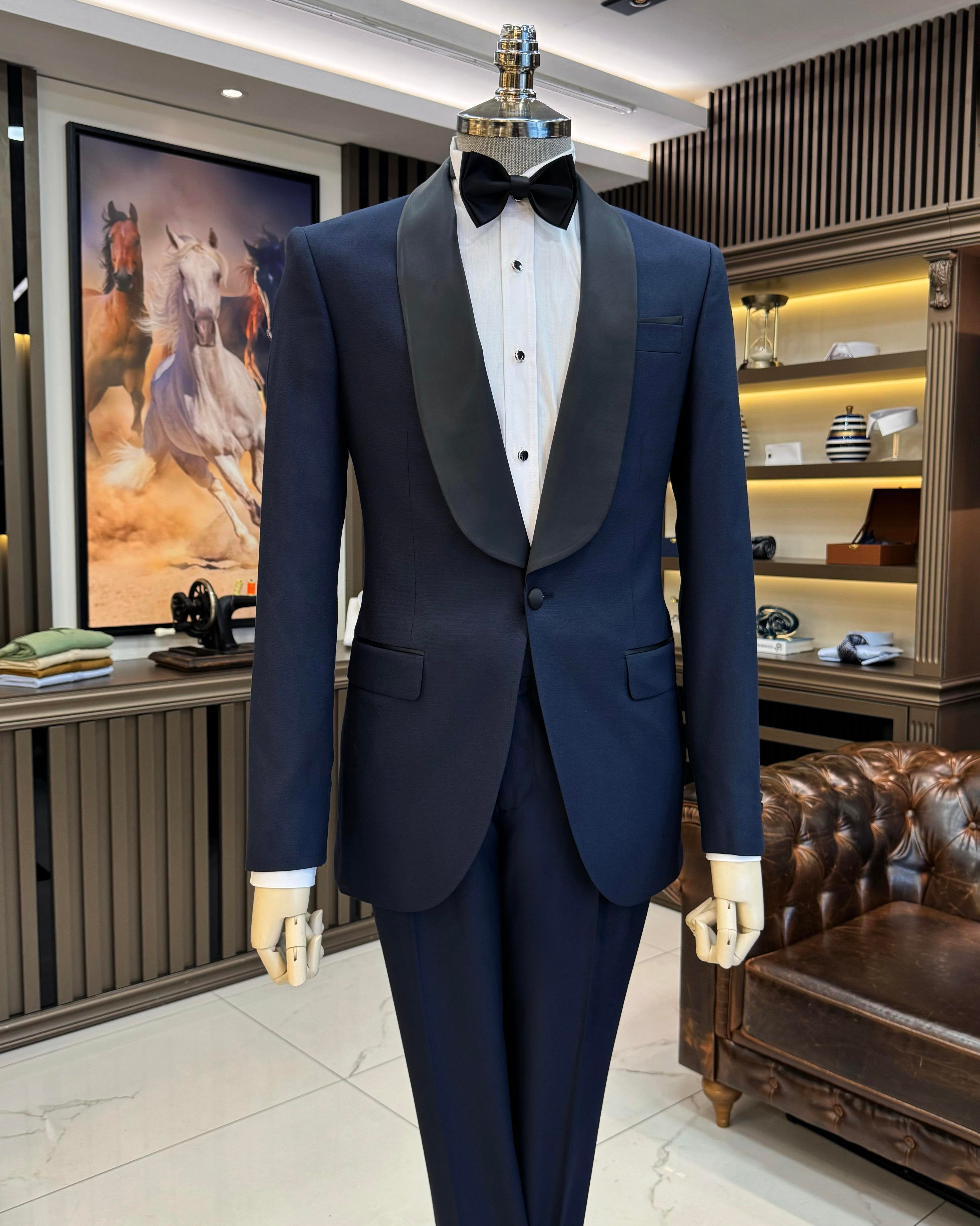 Navy Slim-Fit Tuxedo 2-Piece